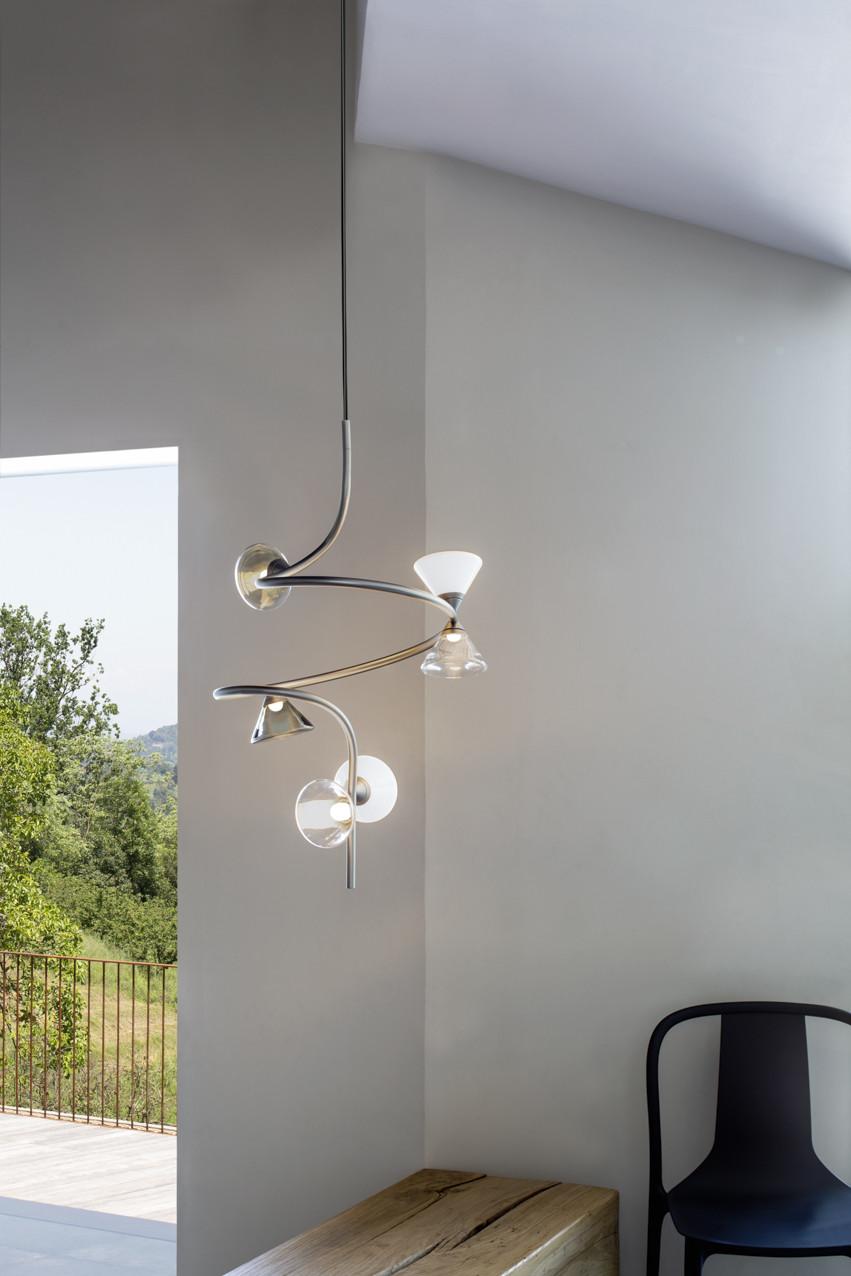 Lampe à suspension contemporaine 'Linfa' 565.22b par Federico Peri x Tooy, Or en vente 1
