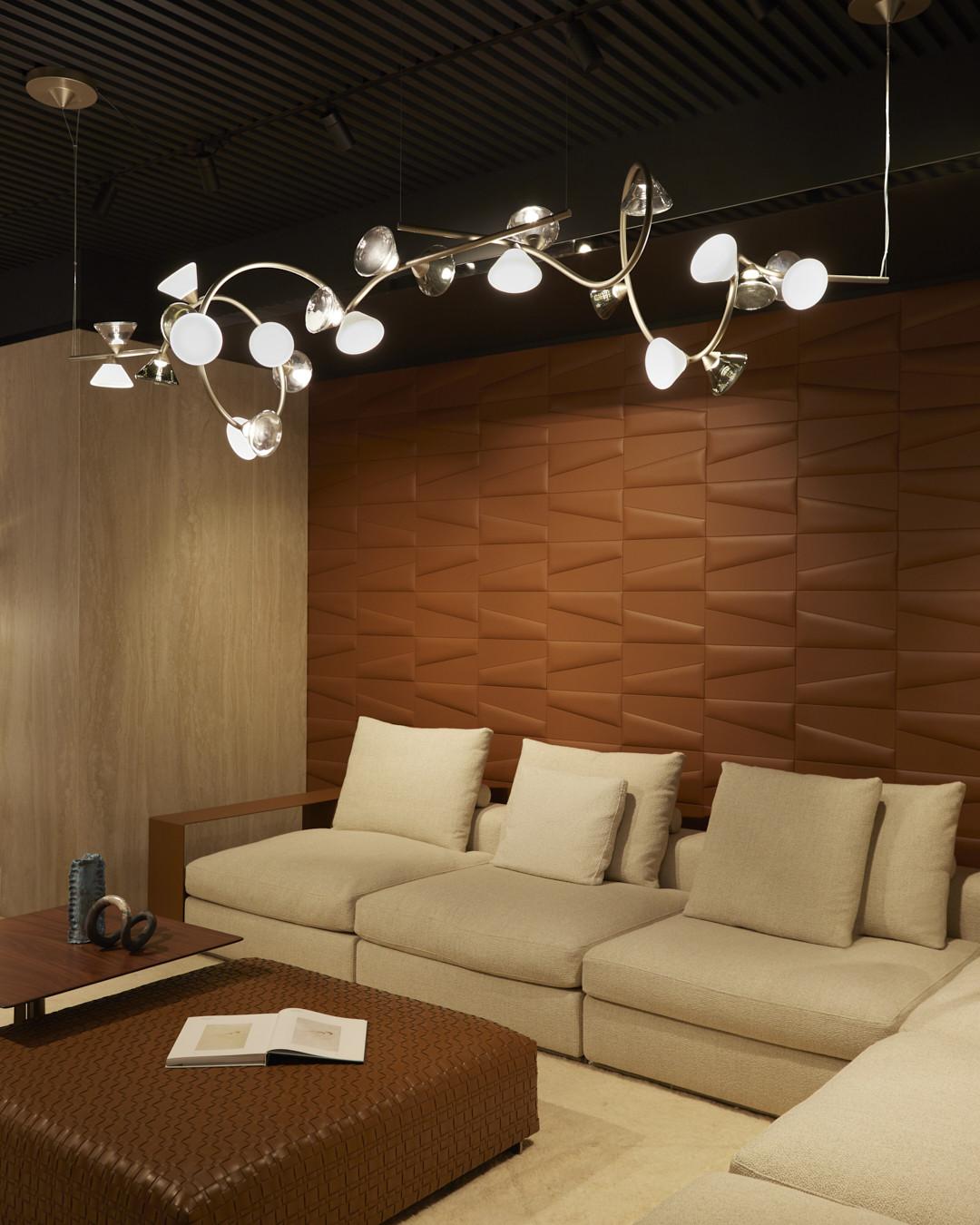 Contemporary Pendant Lamp 'Linfa' 565.23m by Federico Peri x TOOY, Titanium In New Condition For Sale In Paris, IDF