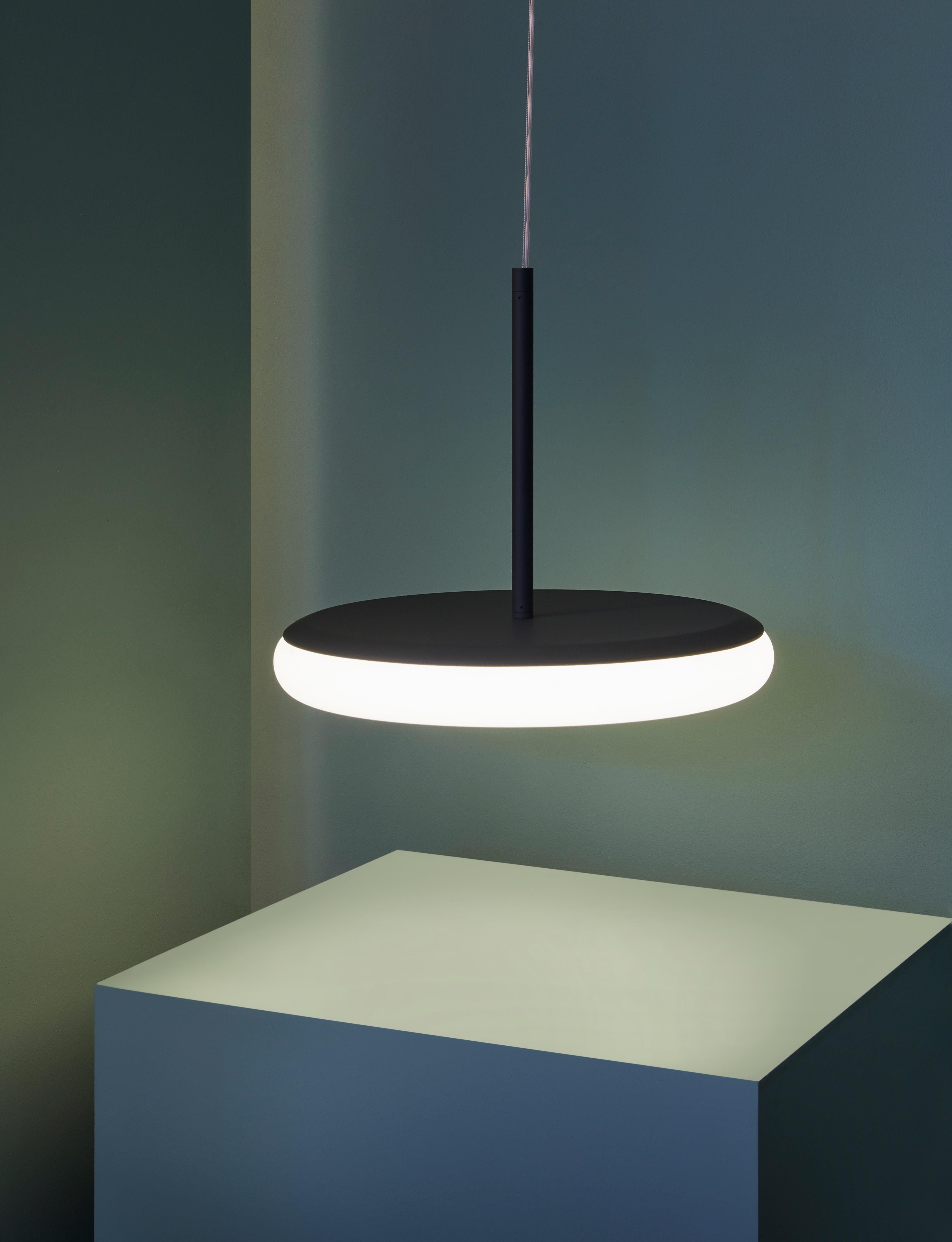 Contemporary Pendant Lamp 'Mozzi' by AGO 'Large, Charcoal' For Sale 1
