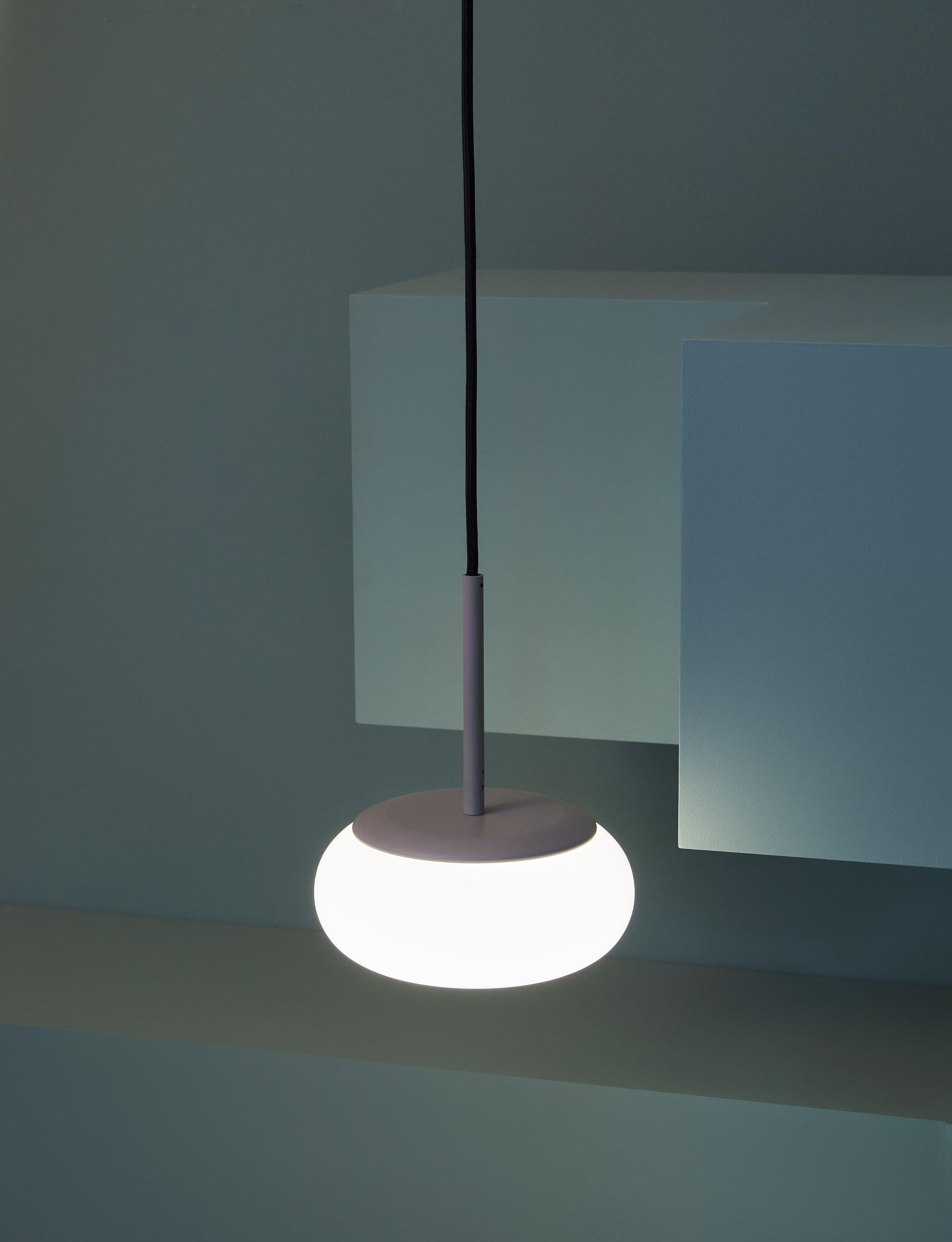 Mozzi Pendant Lamp by AGO Lighting
Small Egg White

Opal glass, Steel, Aluminum Integrated LED (SMD), DC
Light source: Integrated LED (SMD), DC
Watt: 6 W
Color Temp. 2700 / 3000 K
Cable Lengths 3M
Ceiling cup Ø 90, H 40 mm

Two sizes