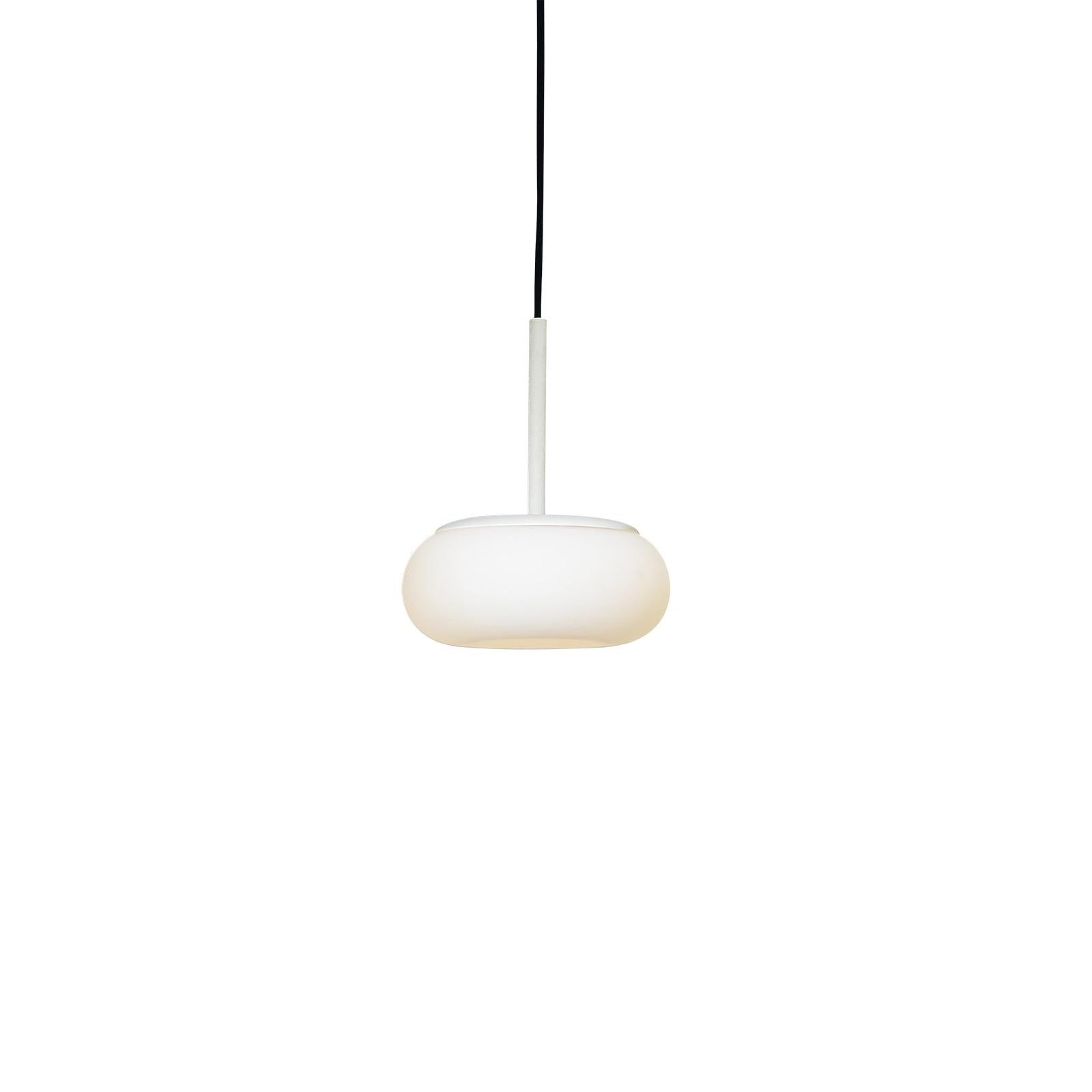 Aluminum Contemporary Pendant Lamp 'Mozzi' by ago 'Small - Egg White' For Sale