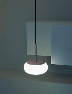 Contemporary Pendant Lamp 'Mozzi' by ago 'Small - Grey'