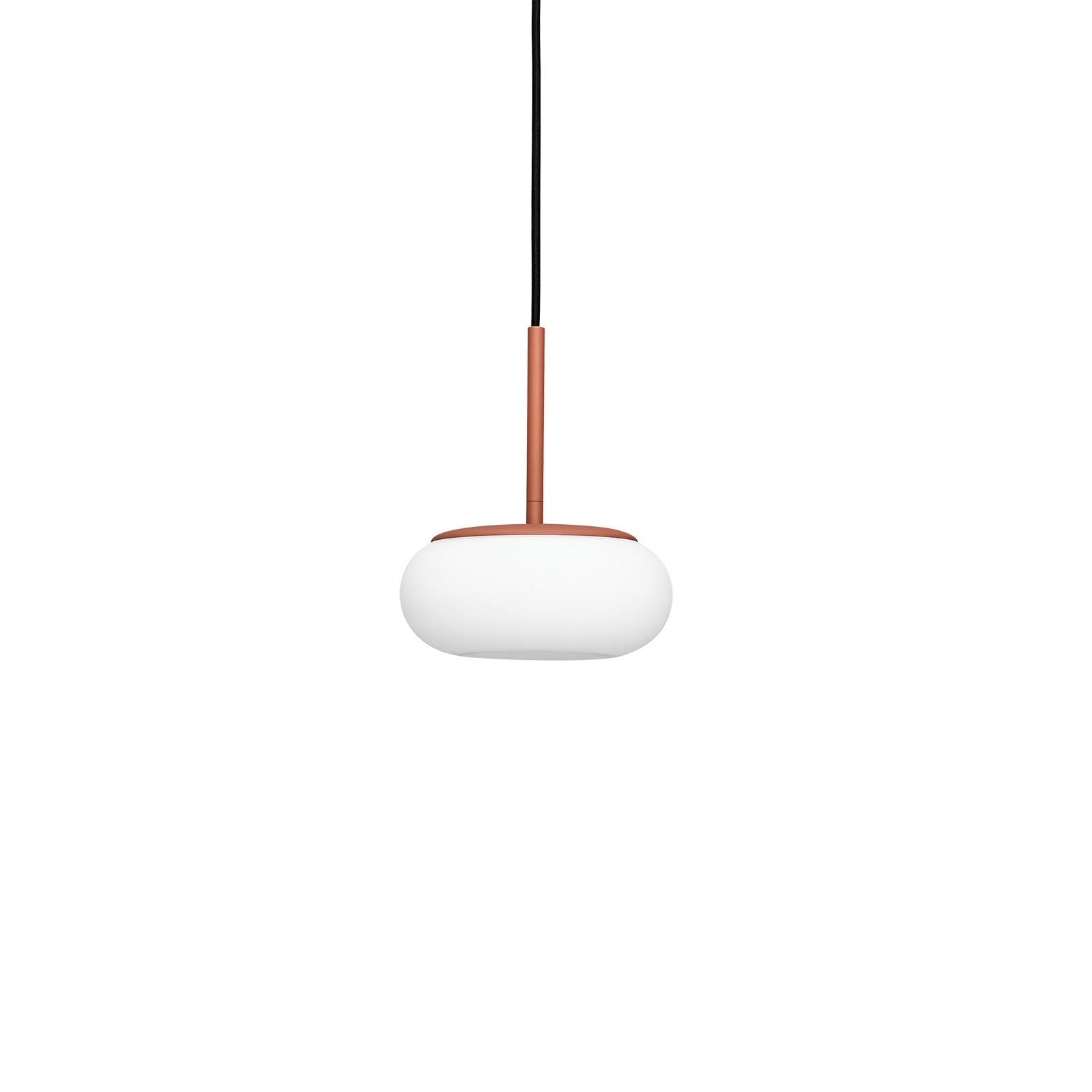 Aluminum Contemporary Pendant Lamp 'Mozzi' by AGO 'Small - Terracotta' For Sale