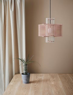 Lampe à suspension contemporaine « Nova » de AGO « Coral and Green »