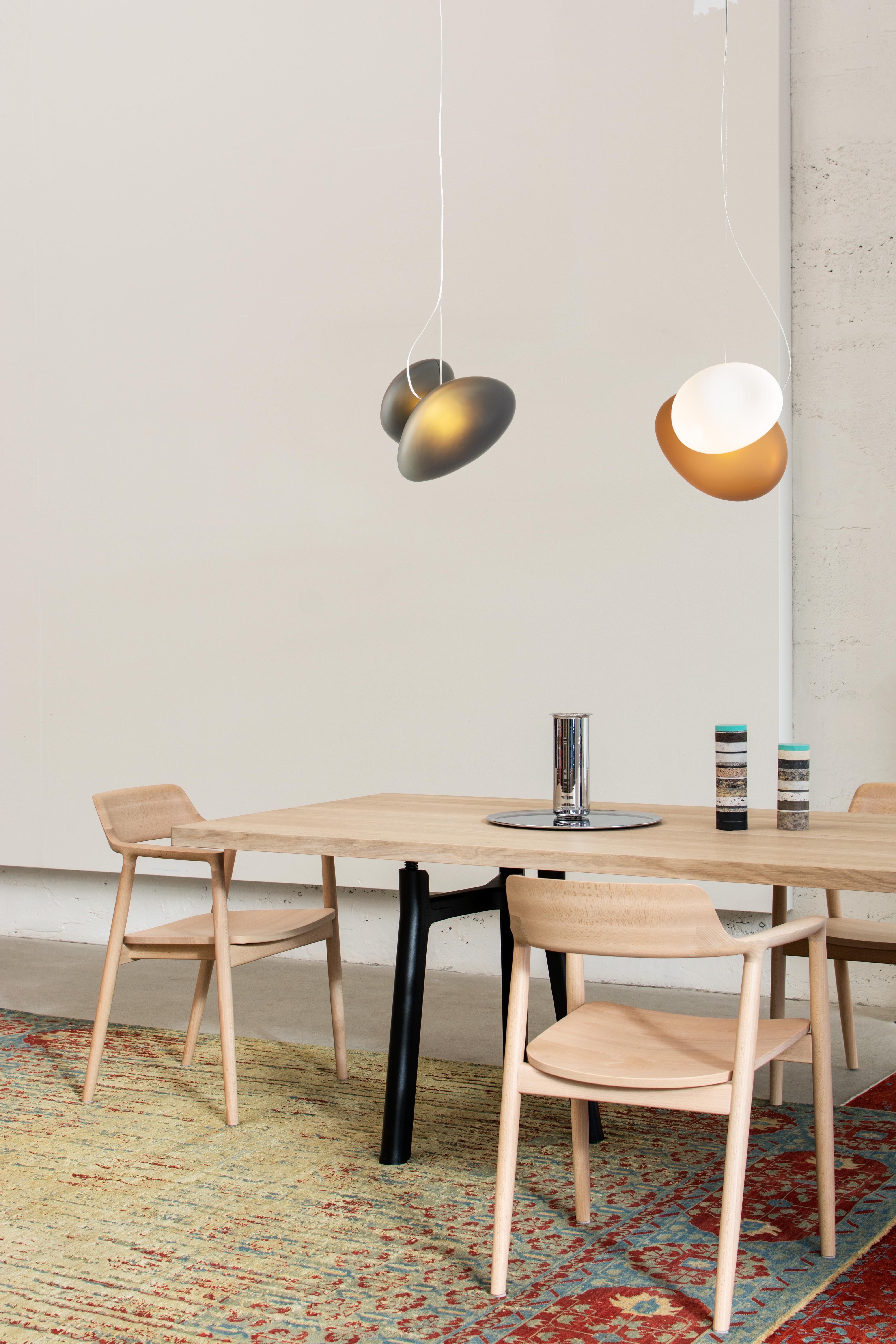 Contemporary Pendant Lamp 'Pebble', Yellow, AC In Distressed Condition For Sale In Paris, FR