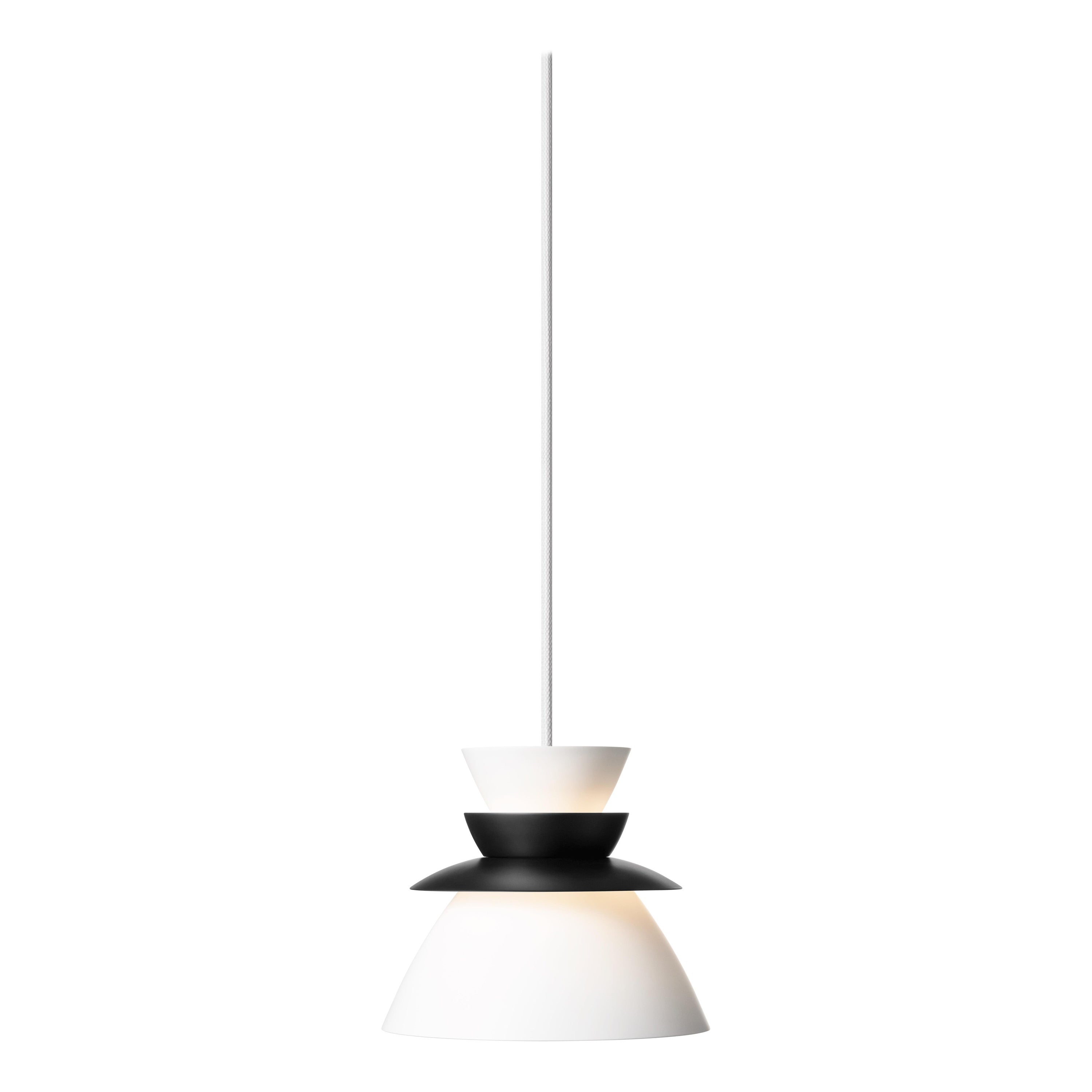 Lampe à suspension contemporaine Sundowner 175 de Lyfa, noire