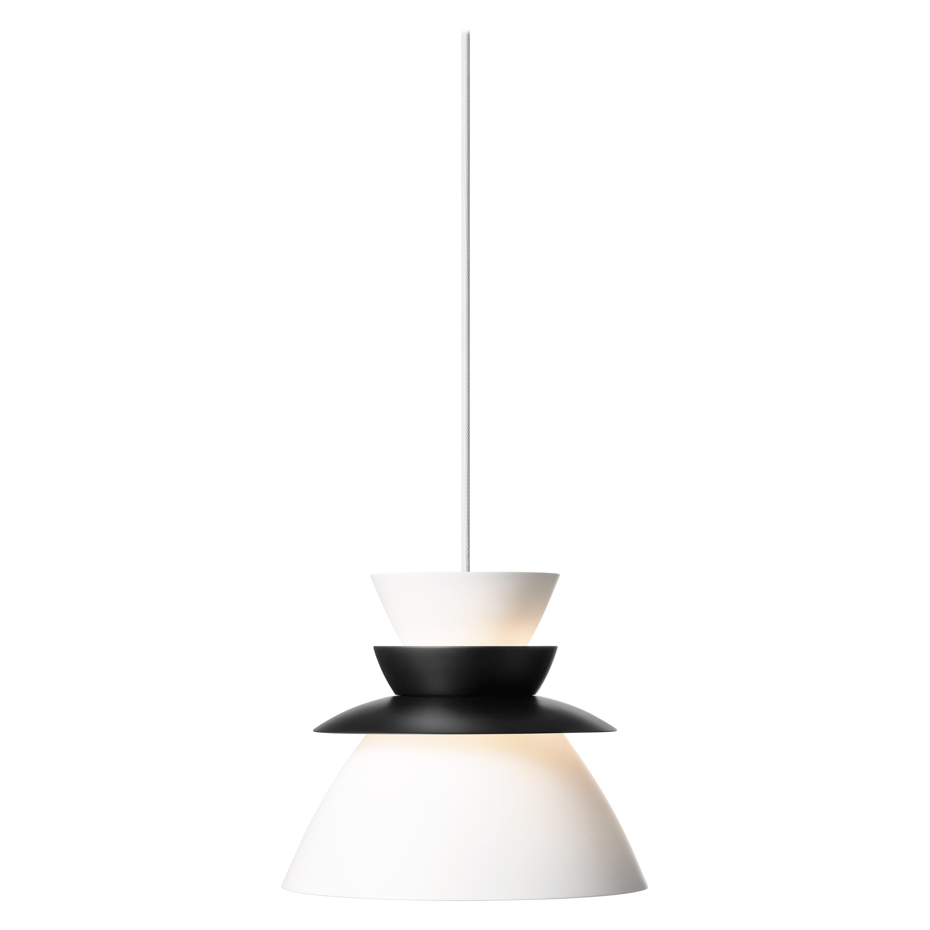 Lámpara colgante contemporánea 'Sundowner 250' de Lyfa, Negra