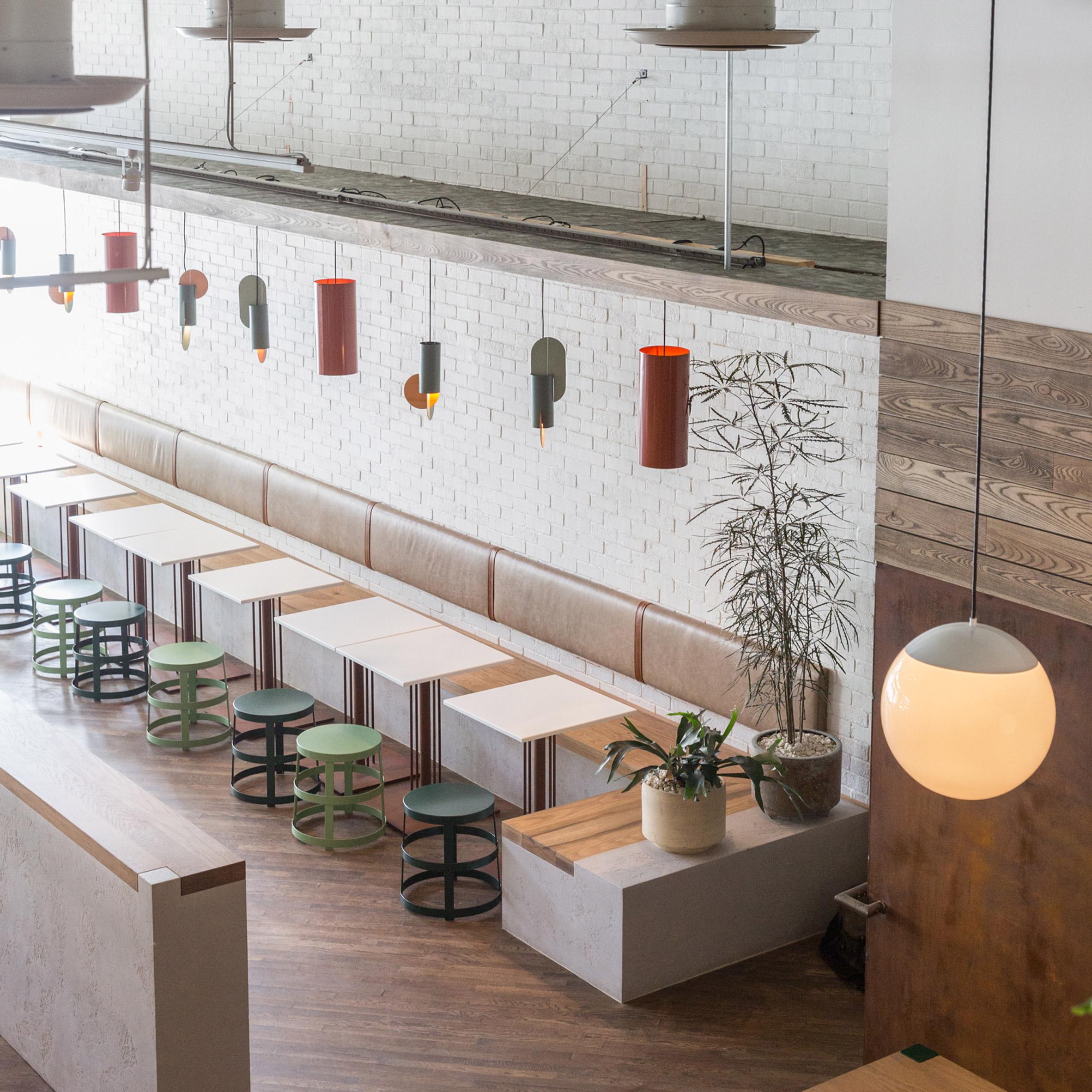Suprematic Pendant Lamp One CS6 - Minimalist by NOOM in Brass and Painted Steel For Sale 13