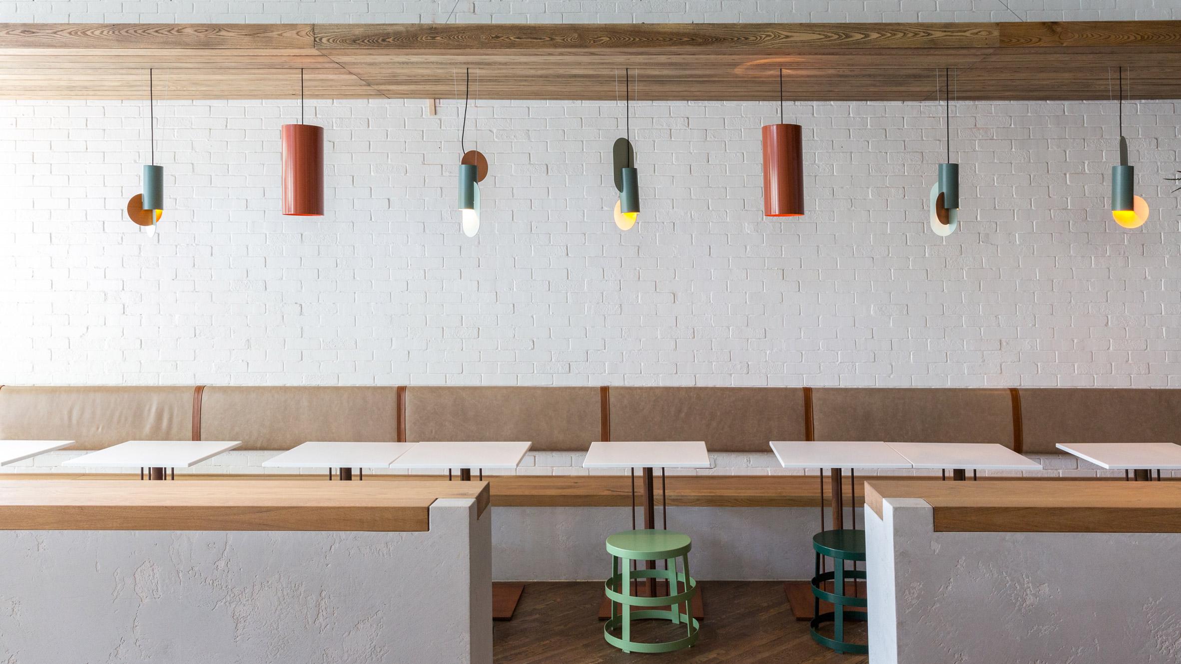 Suprematic Pendant Lamp Two CS5 - Minimalist by NOOM in Brass and Painted Steel For Sale 5