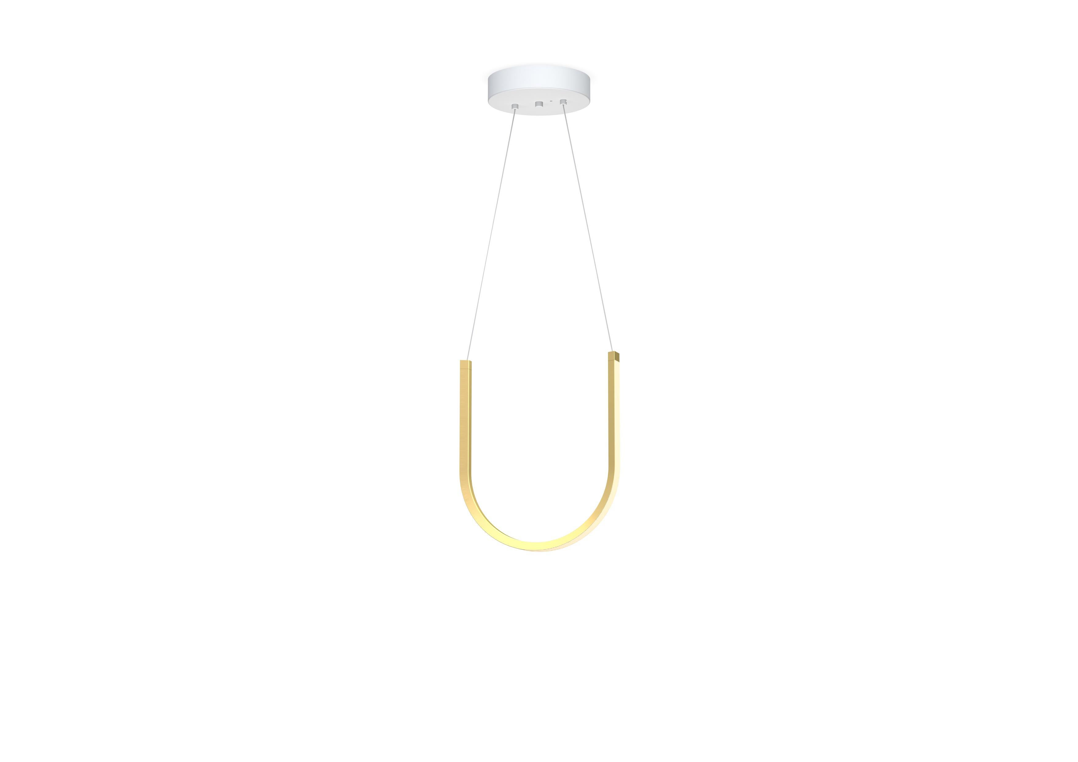 Lampe à suspension contemporaine en laiton U1 en vente 5