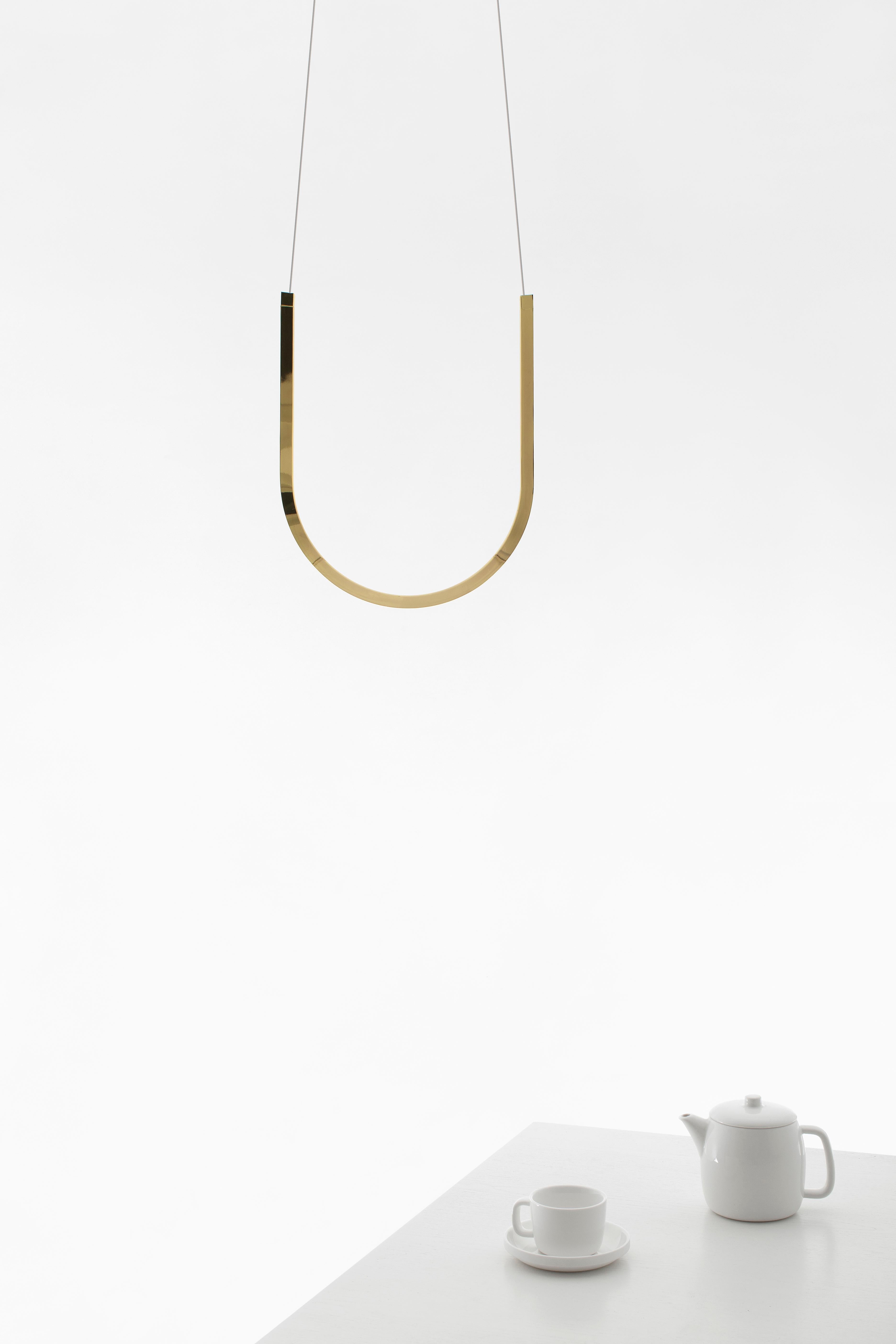 Contemporary Pendant Lamp 'U1' Brass For Sale 1