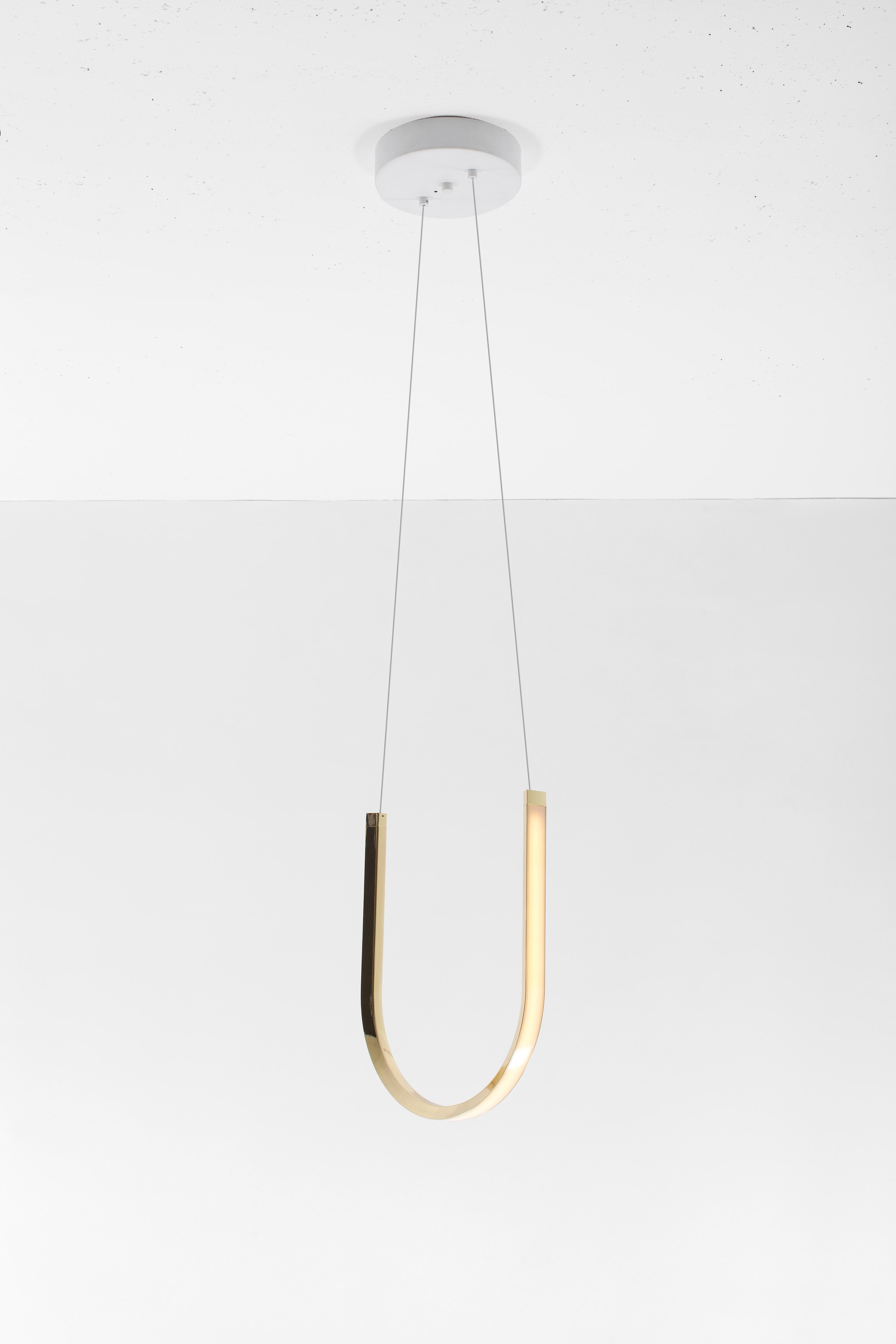 Contemporary Pendant Lamp 'U1' Brass For Sale 2