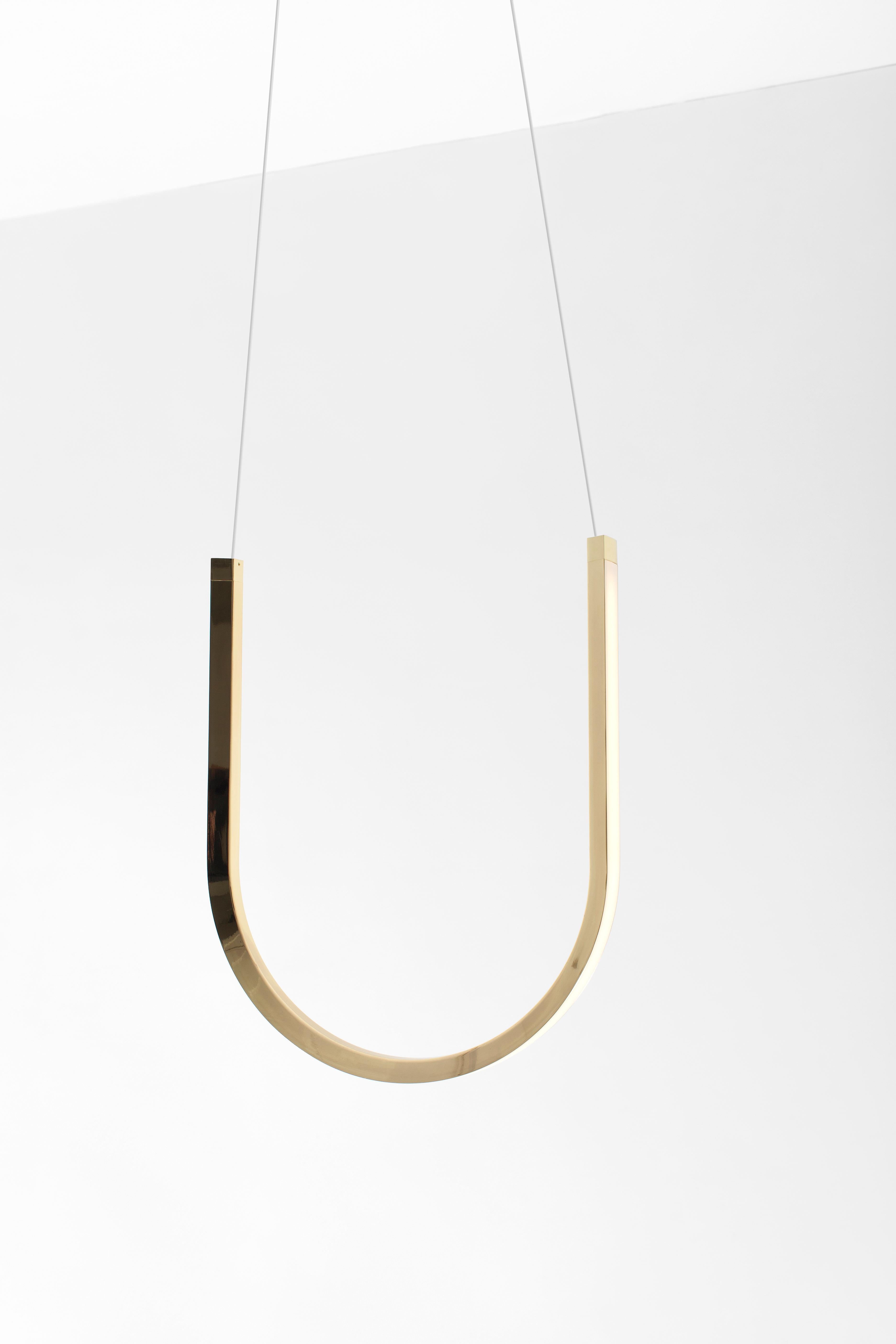 Contemporary Pendant Lamp 'U1' Brass For Sale 3