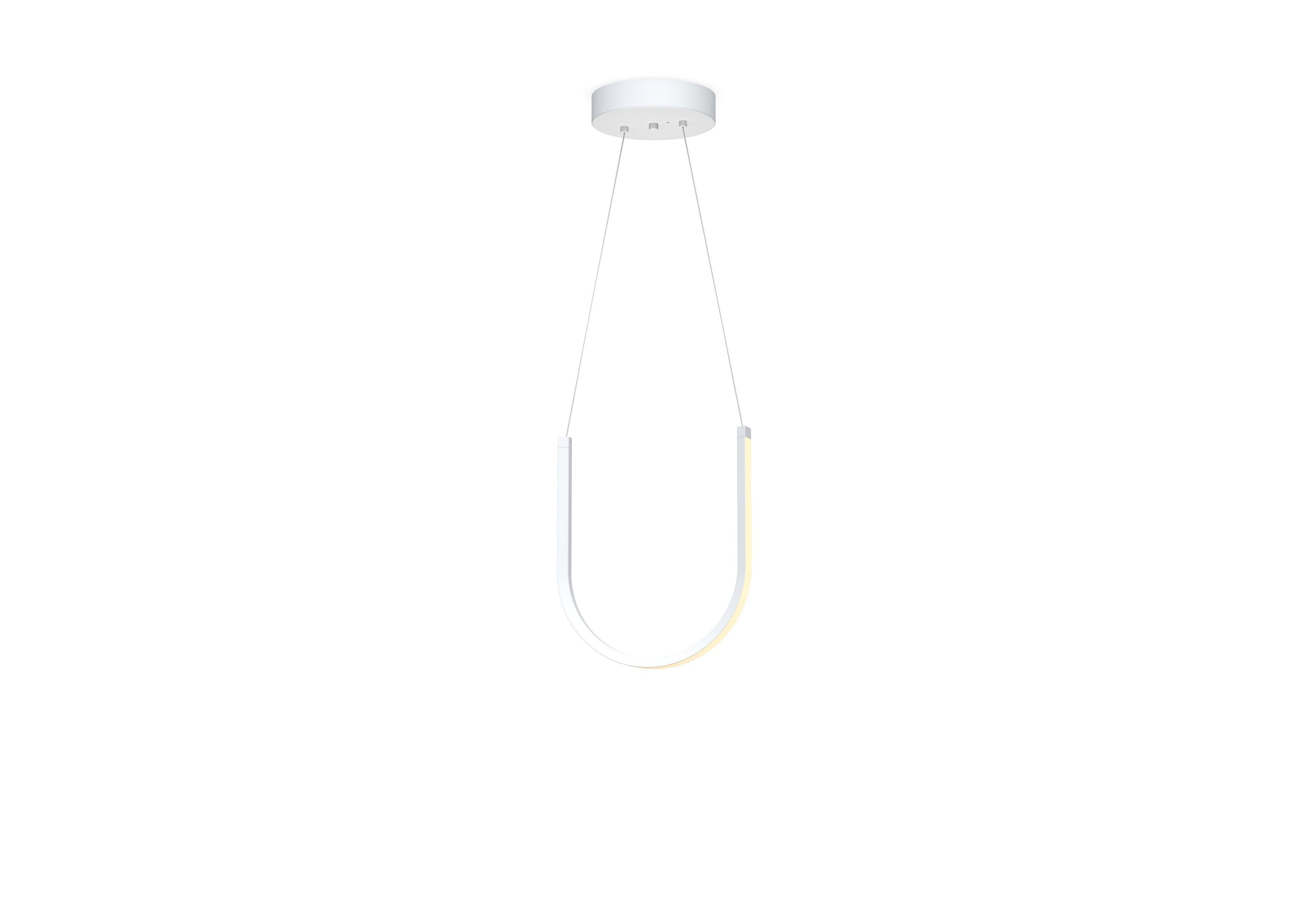 French Contemporary Pendant Lamp 'U1' White For Sale