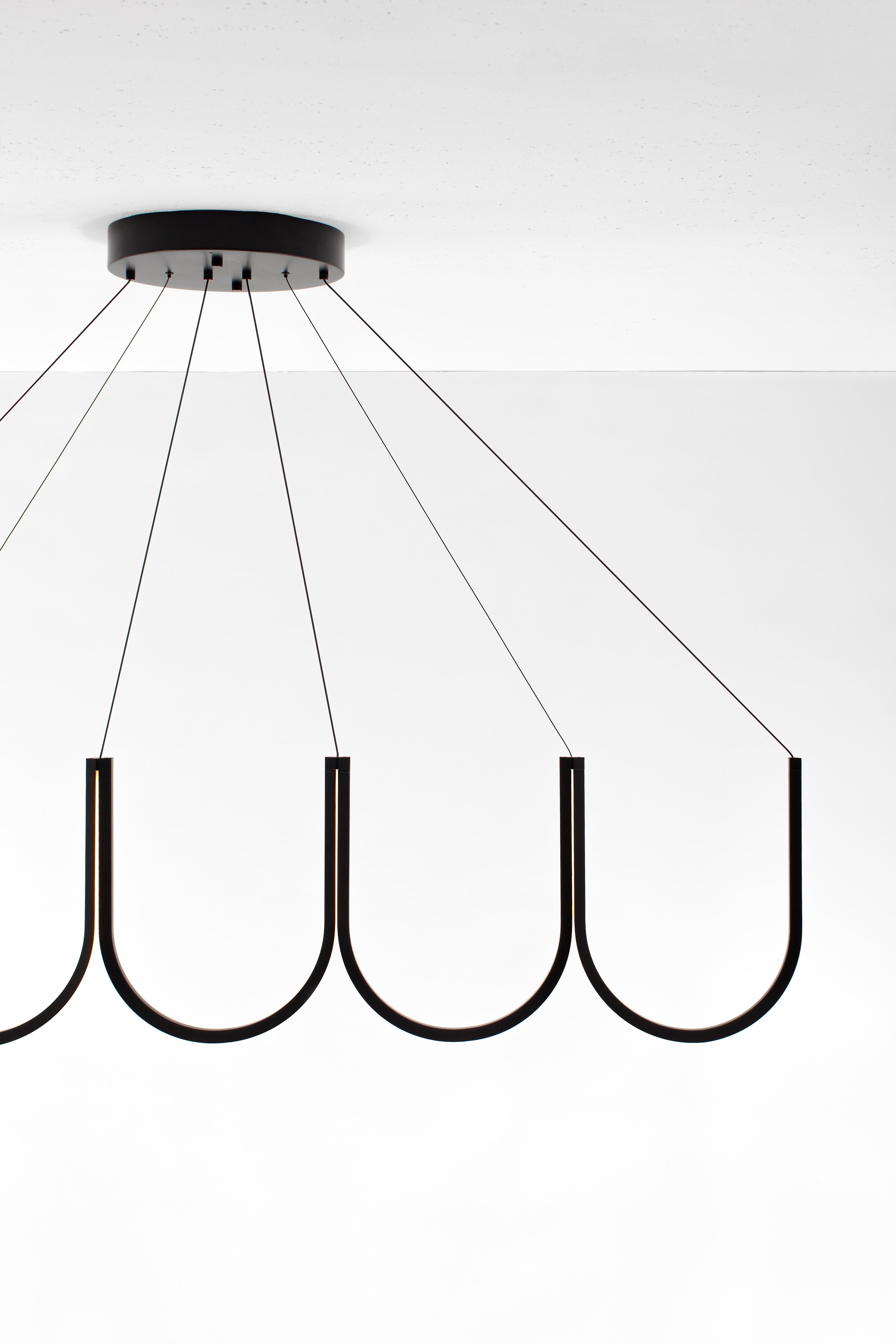 Contemporary Pendant Lamp 'U5' Black 5