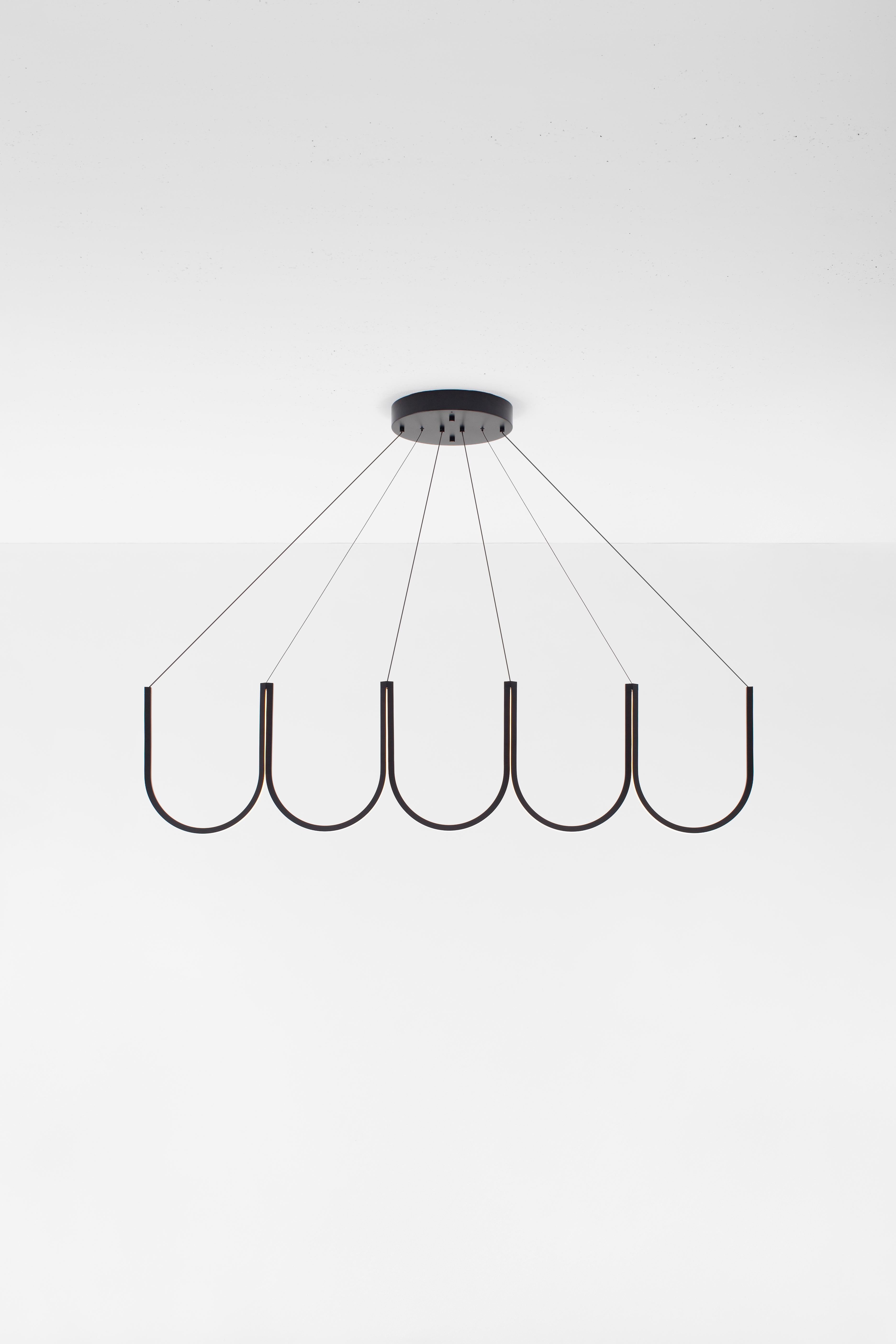 Contemporary Pendant Lamp 'U5' Black 6