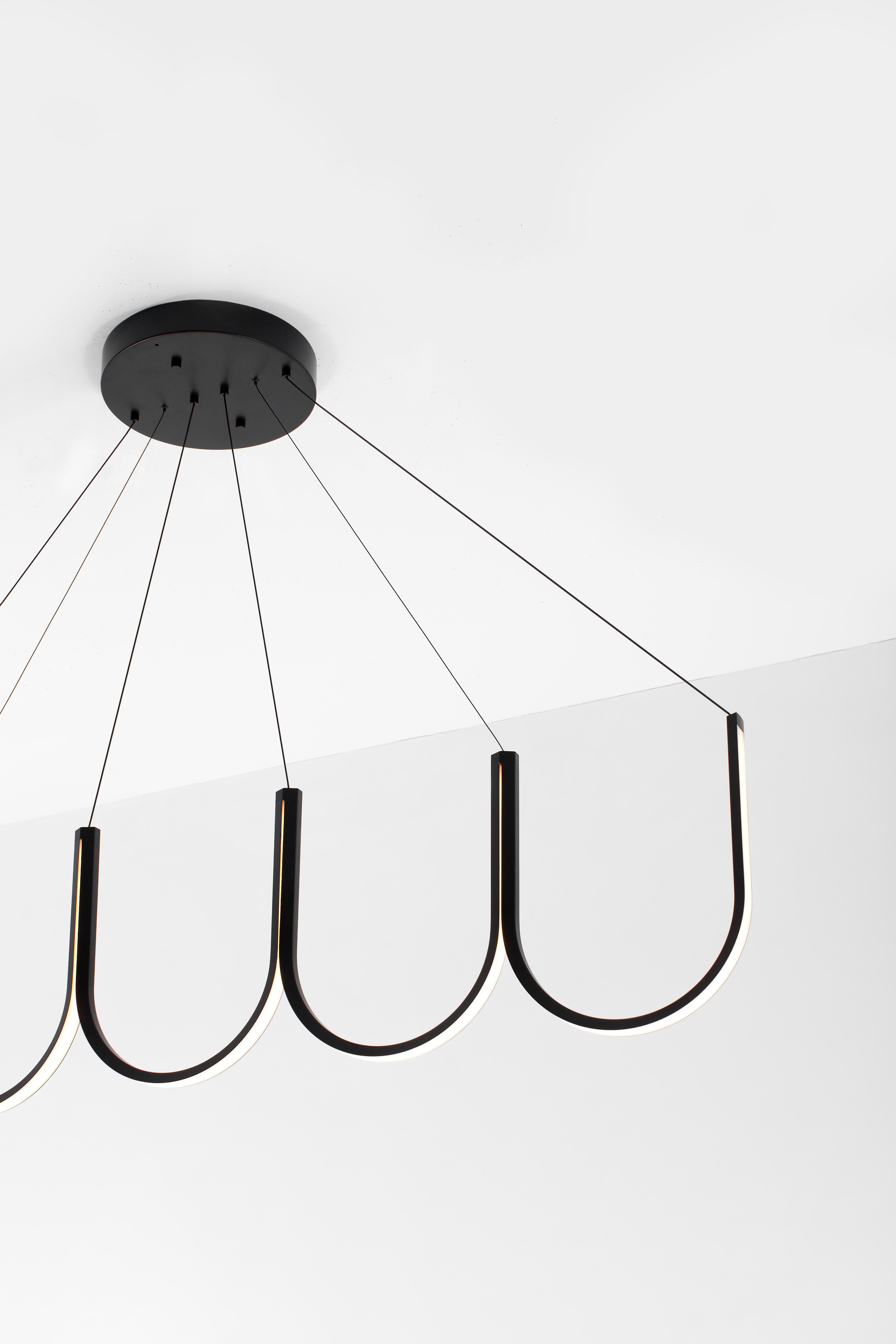 Contemporary Pendant Lamp 'U5' Black 1