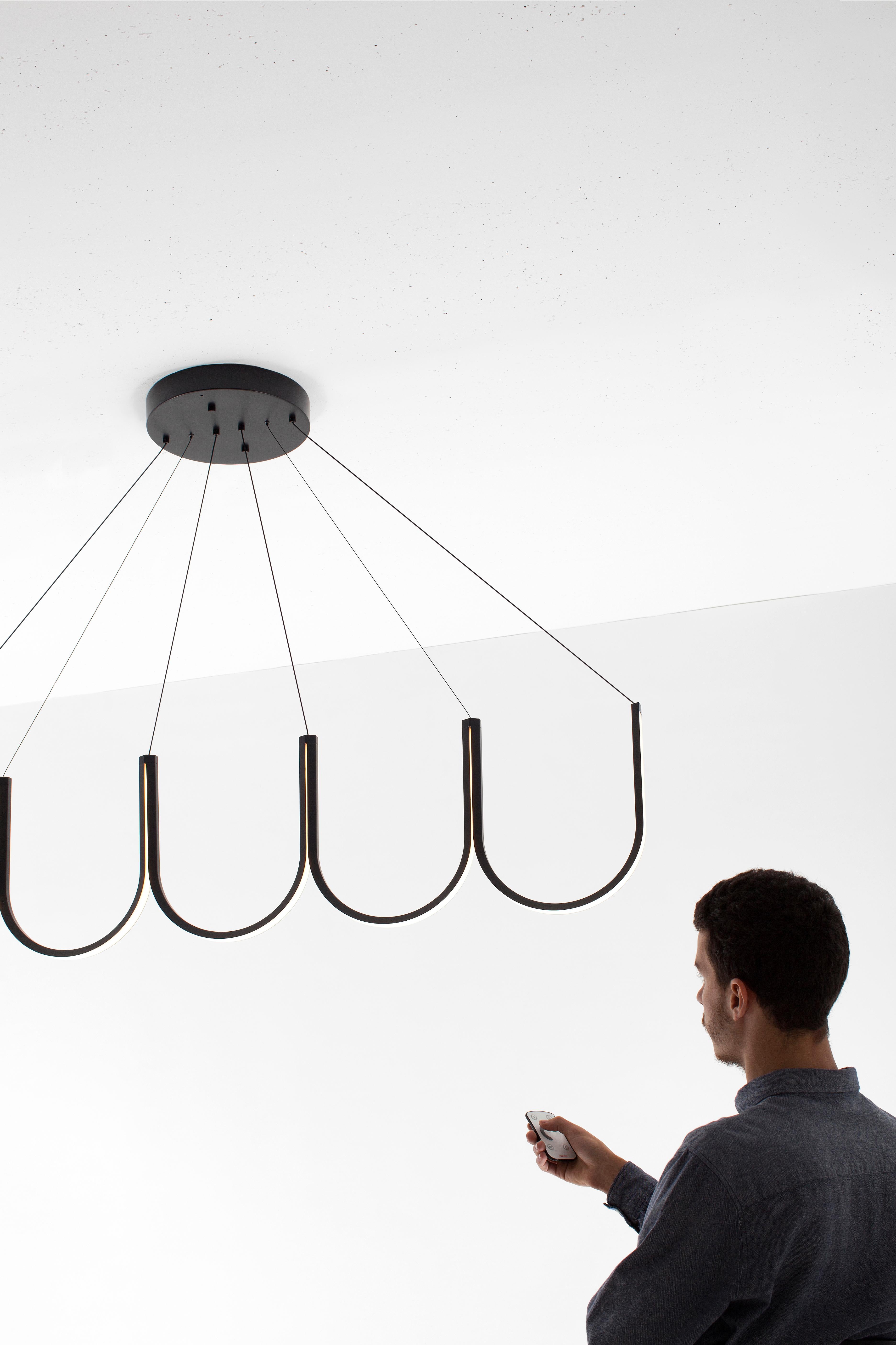 Contemporary Pendant Lamp 'U5' Black 2