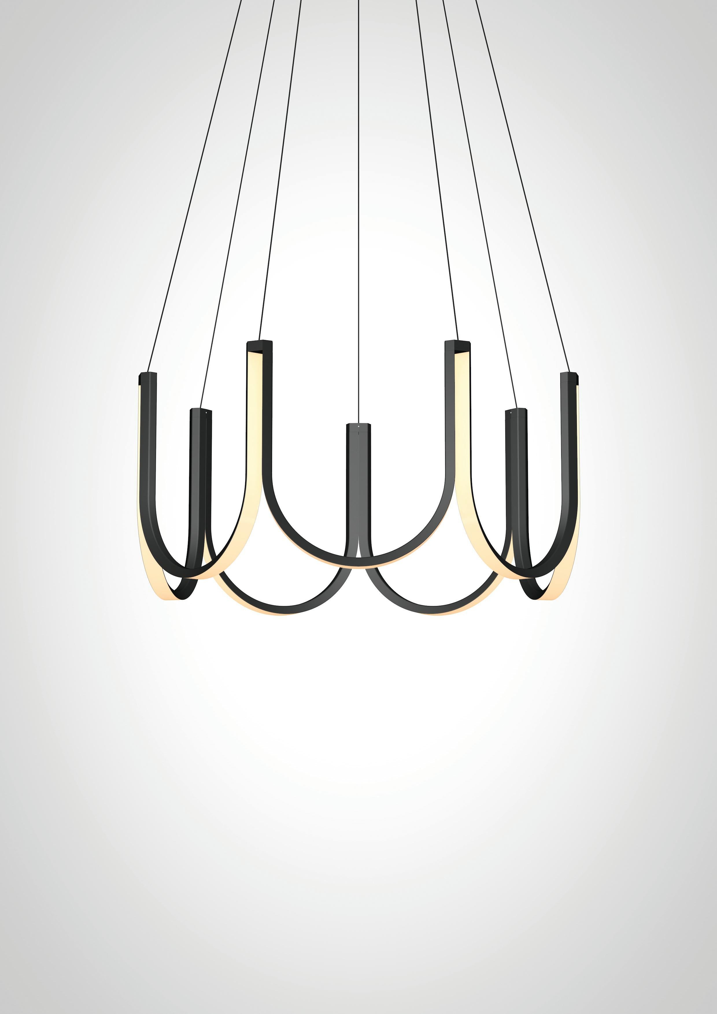 Contemporary Pendant Lamp 'U7' Black 2