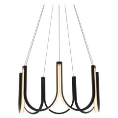 Lampe à suspension contemporaine noire « U7 »