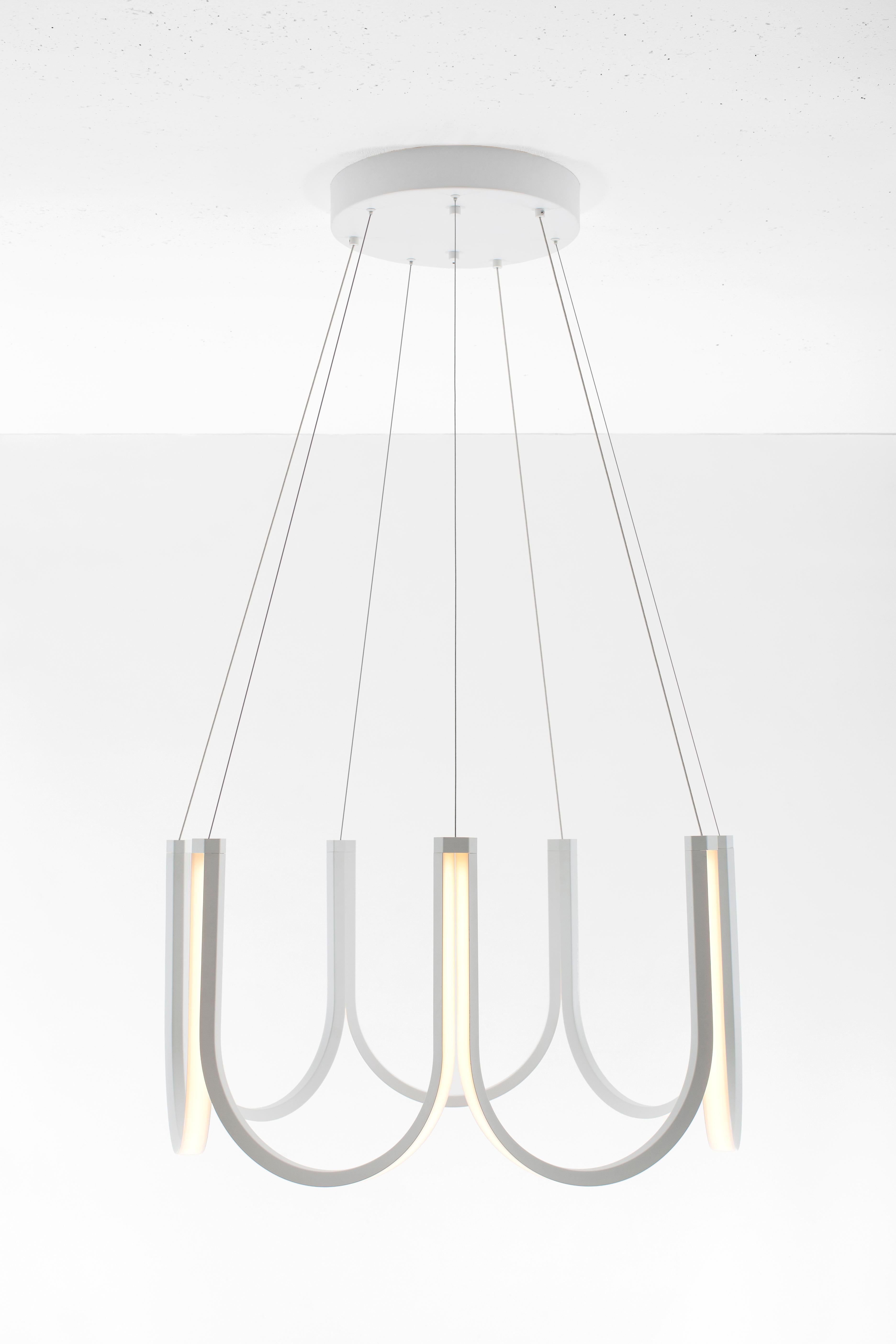 Contemporary Pendant Lamp 'U7' White For Sale 2