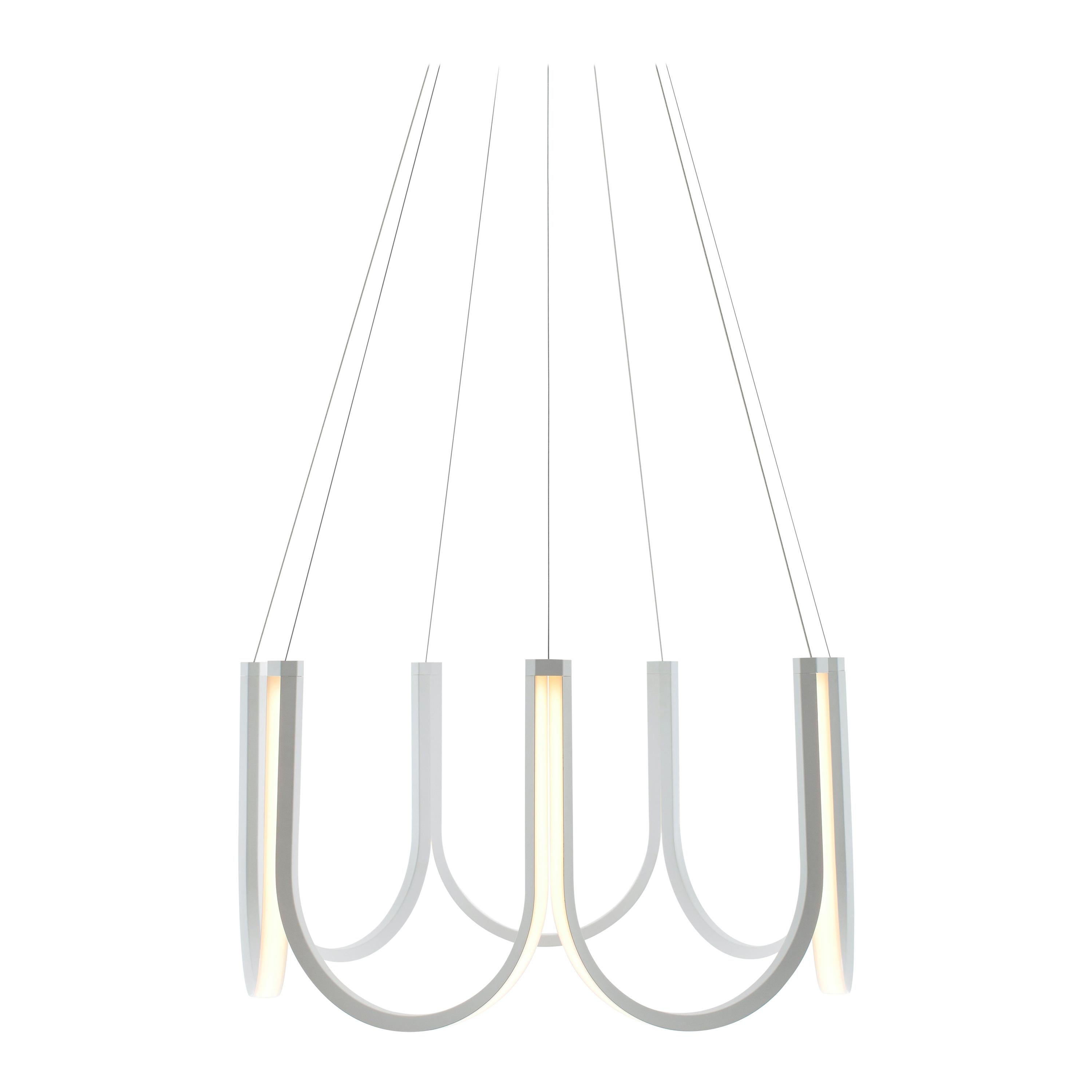 Lampe à suspension contemporaine blanche « U7 »
