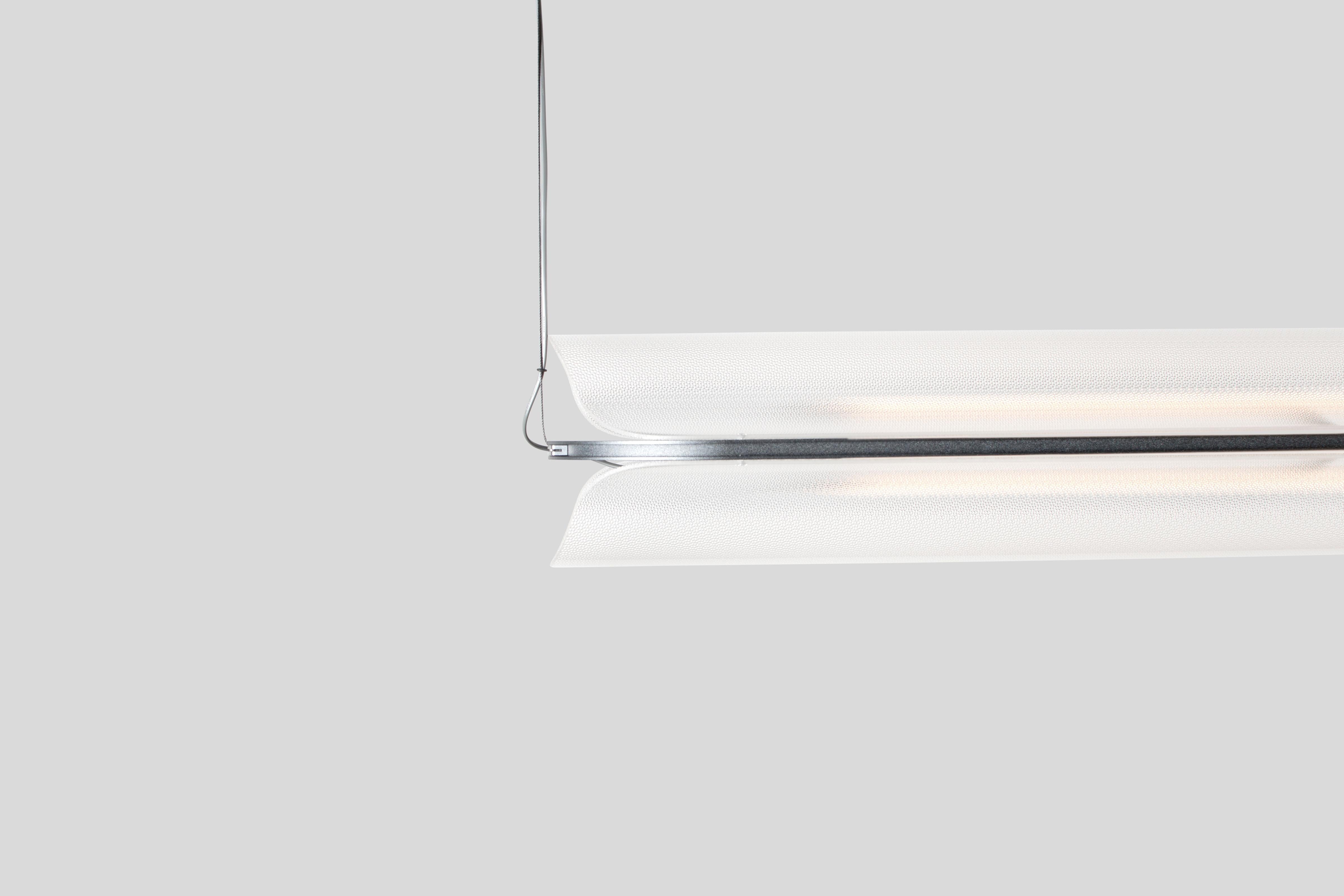 Organic Modern Contemporary Pendant Lamp VALE, Horizontal 1 For Sale