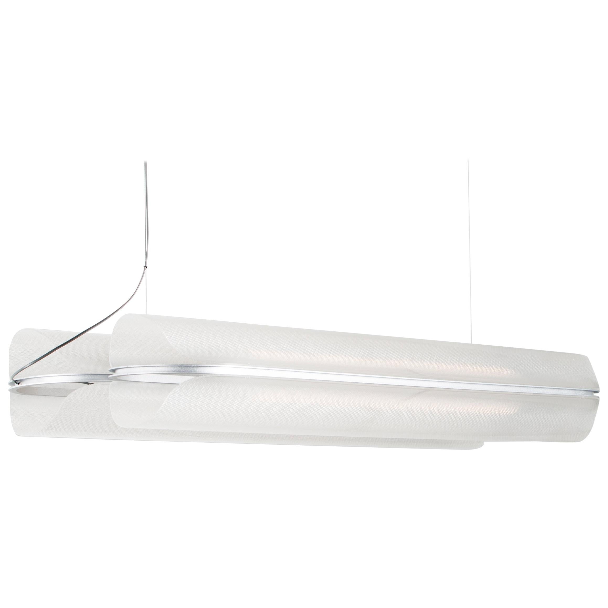 Contemporary Pendant Lamp VALE, Horizontal 2-Flat For Sale