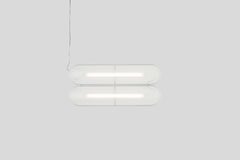 Contemporary Pendant Lamp VALE, Horizontal 2-Top
