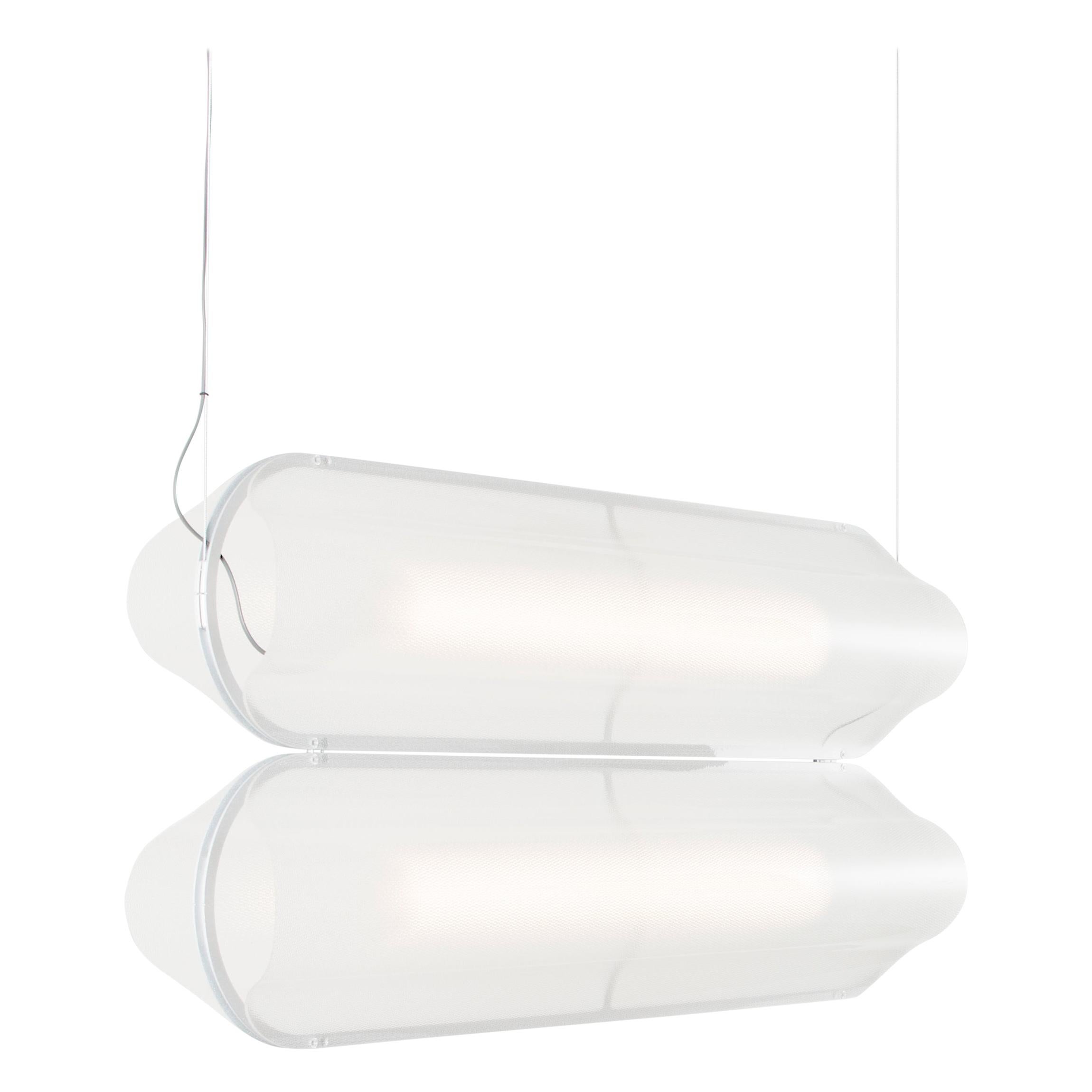 Contemporary Pendant Lamp VALE, Horizontal 2-Top For Sale