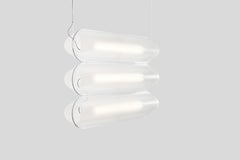 Lampada a sospensione contemporanea VALE, orizzontale a 3 piani