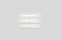 Lampada a sospensione contemporanea VALE, orizzontale a 3 piani