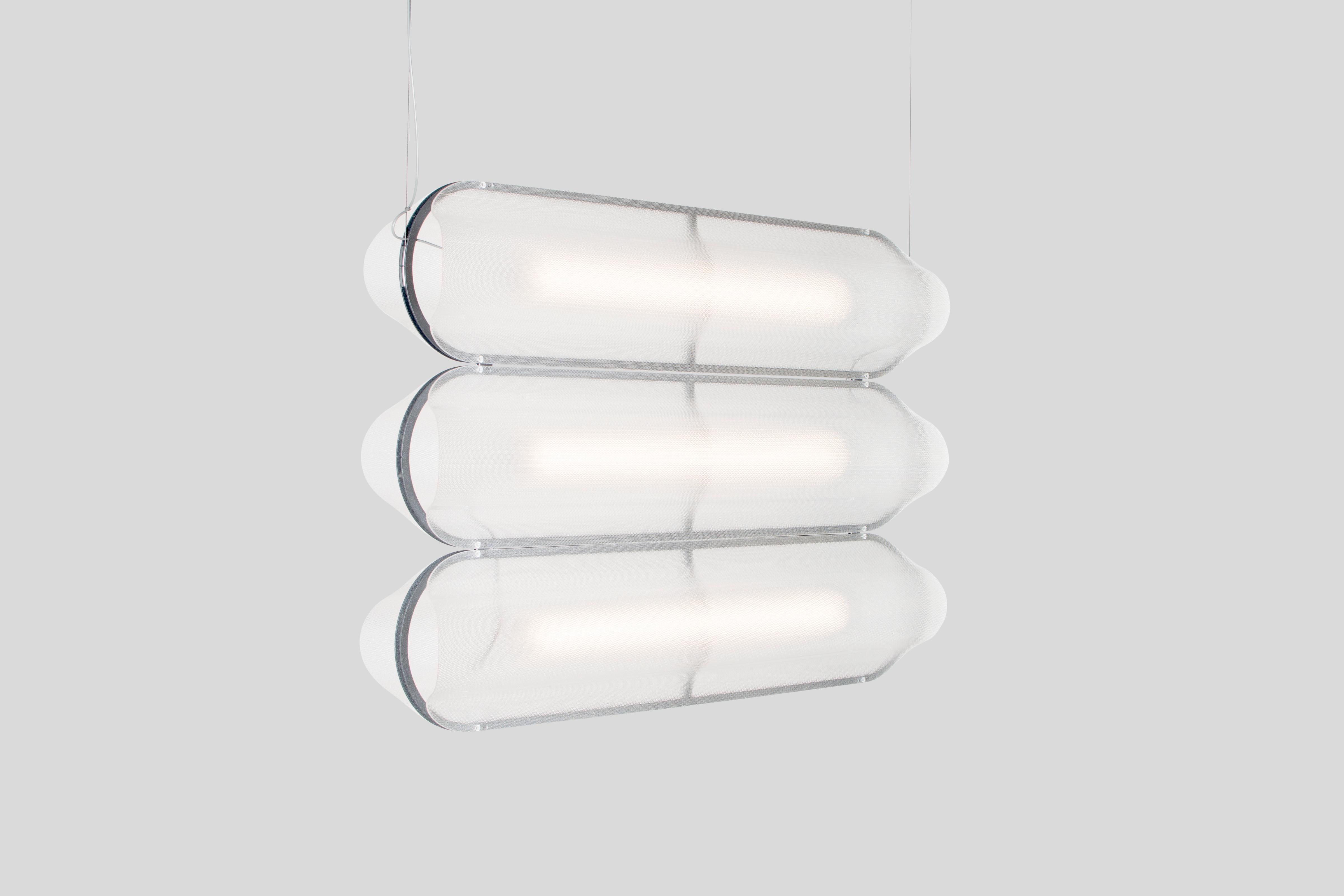 Contemporary Pendant Lamp VALE, Horizontal 3-Top In New Condition For Sale In Paris, FR