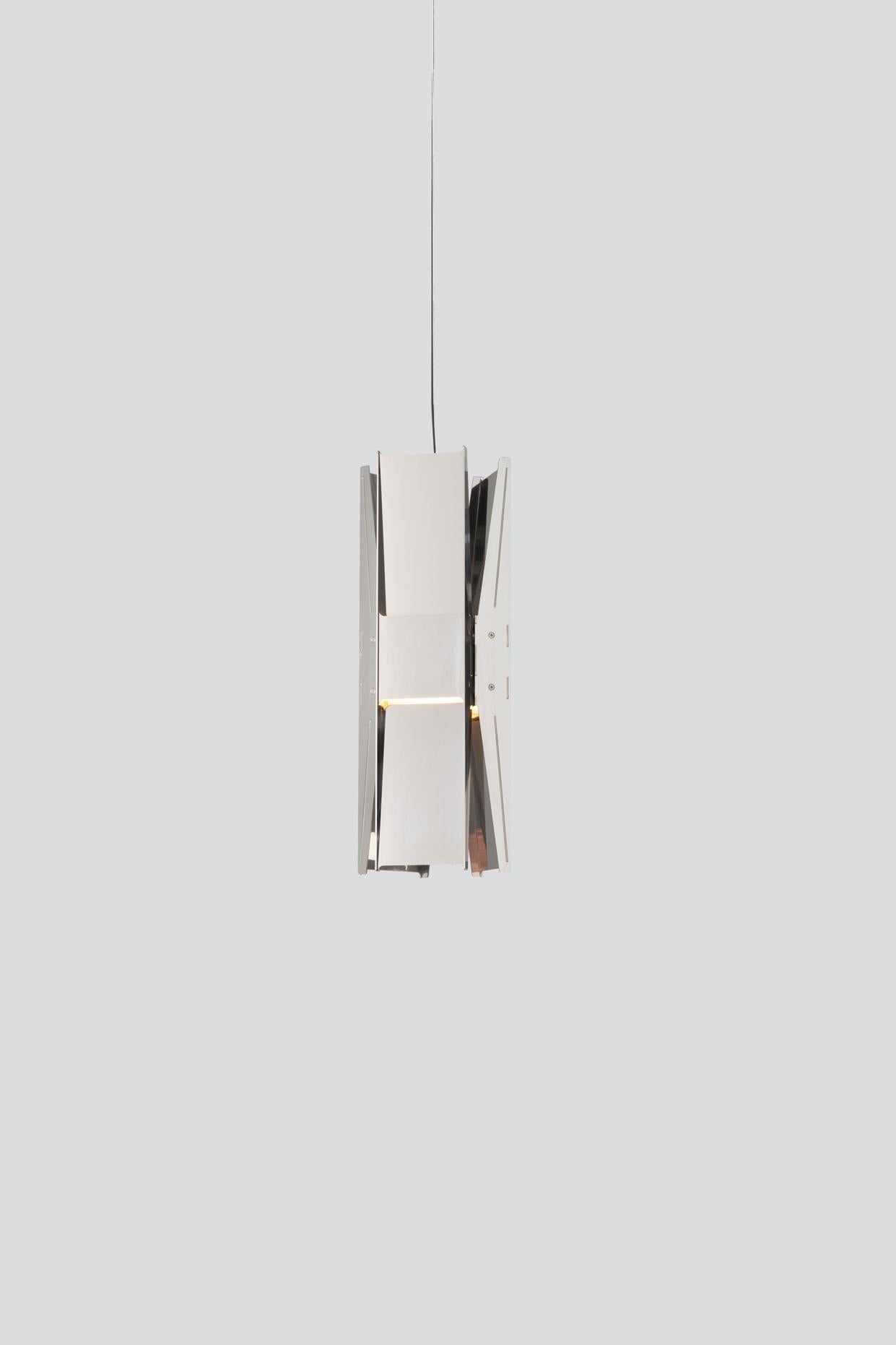 Contemporary Pendant Lamp 'Vector 3' by A-N-D, Black Steel For Sale 4
