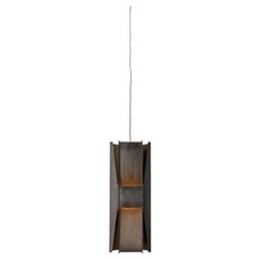 Contemporary Pendant Lamp 'Vector 3' by A-N-D, Black Steel
