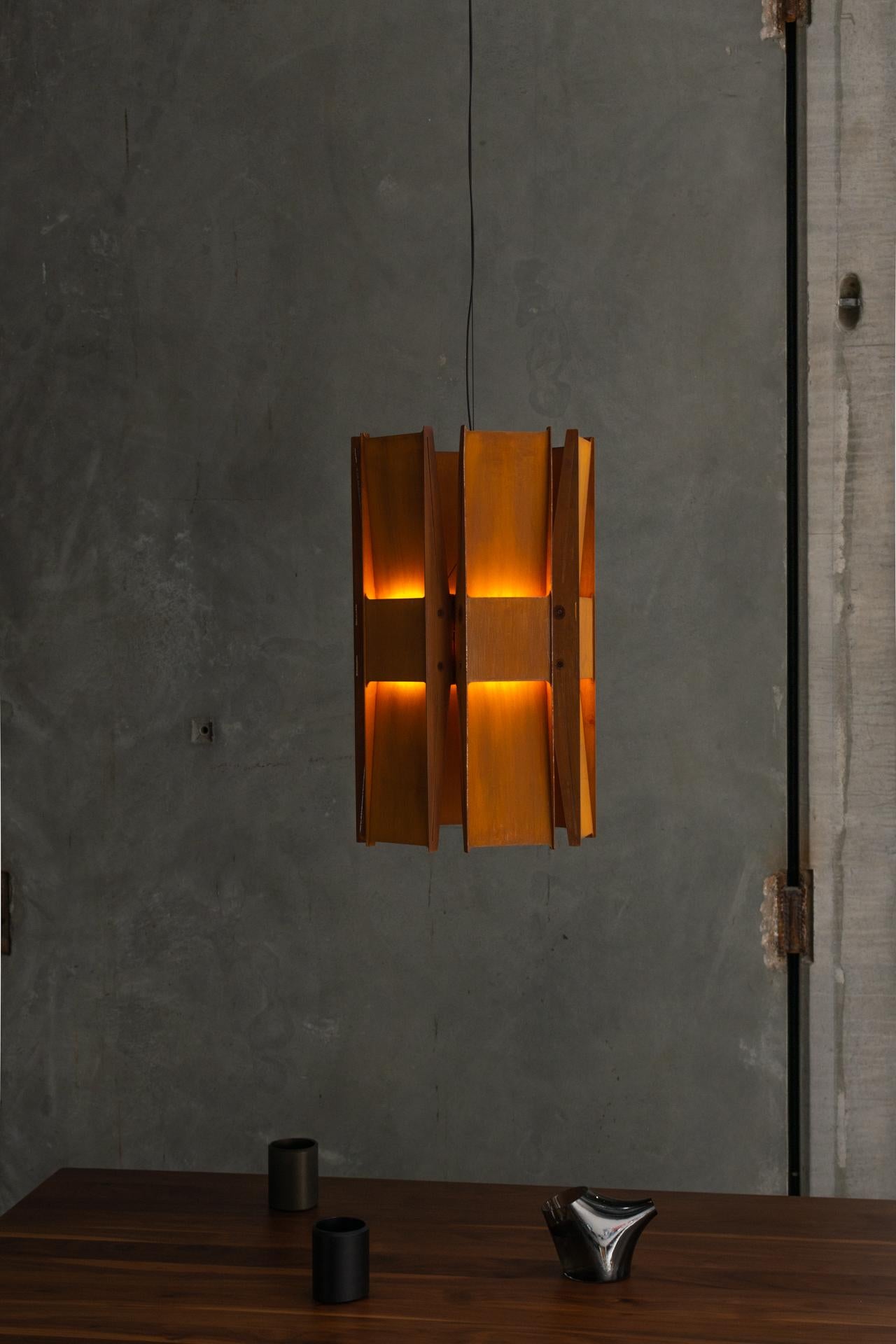 Contemporary Pendant Lamp 'Vector 6' by A-N-D, Polished Steel In New Condition For Sale In Paris, FR