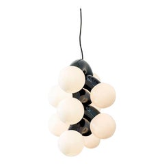 Contemporary Pendant Lamp VINE 5, Blue