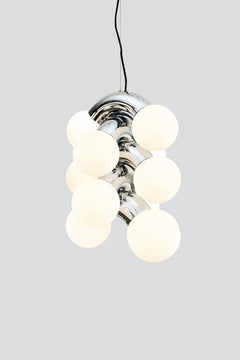 Contemporary Pendant Lamp VINE 5, Chrome