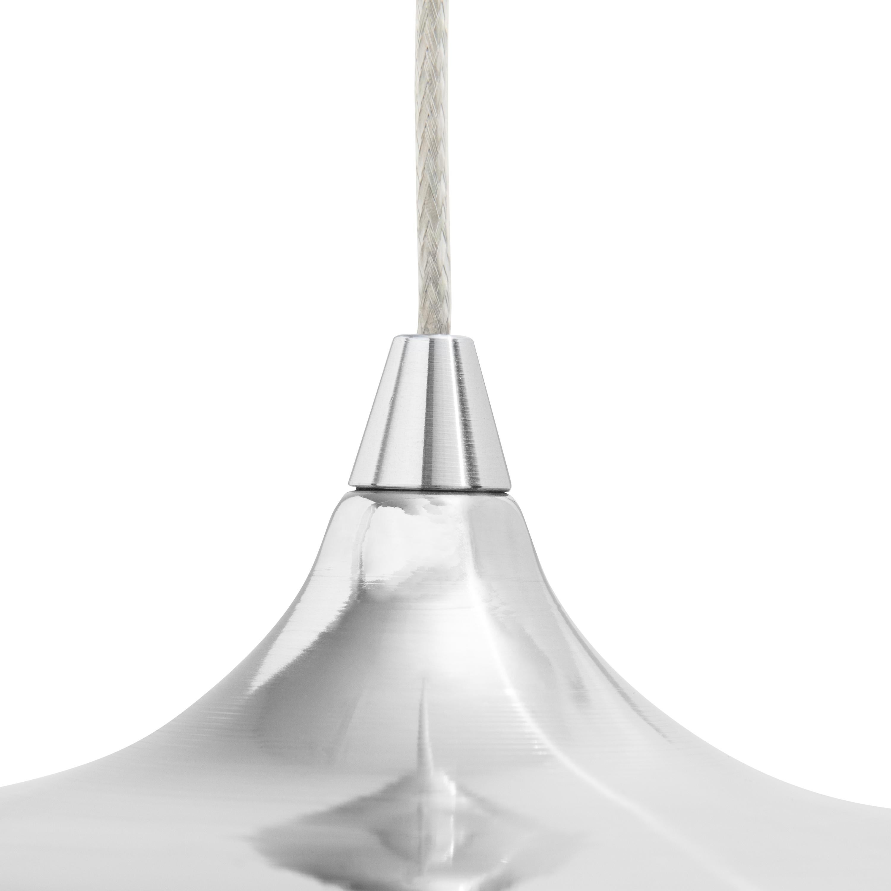 Lampade a sospensione Contemporary 'Luna' (3 set) Inox di Zieta in vendita 3