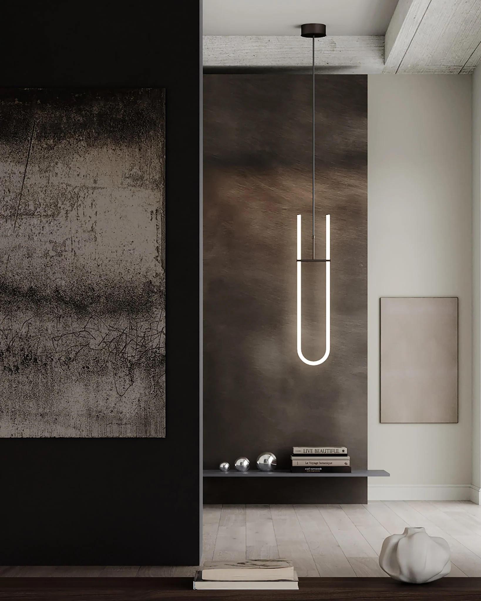 Lampe suspendue contemporaine, métal et acrylique, Design/One. Neuf - En vente à Saint-Ouen, FR