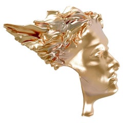 Contemporary Pendant Necklace in Brass