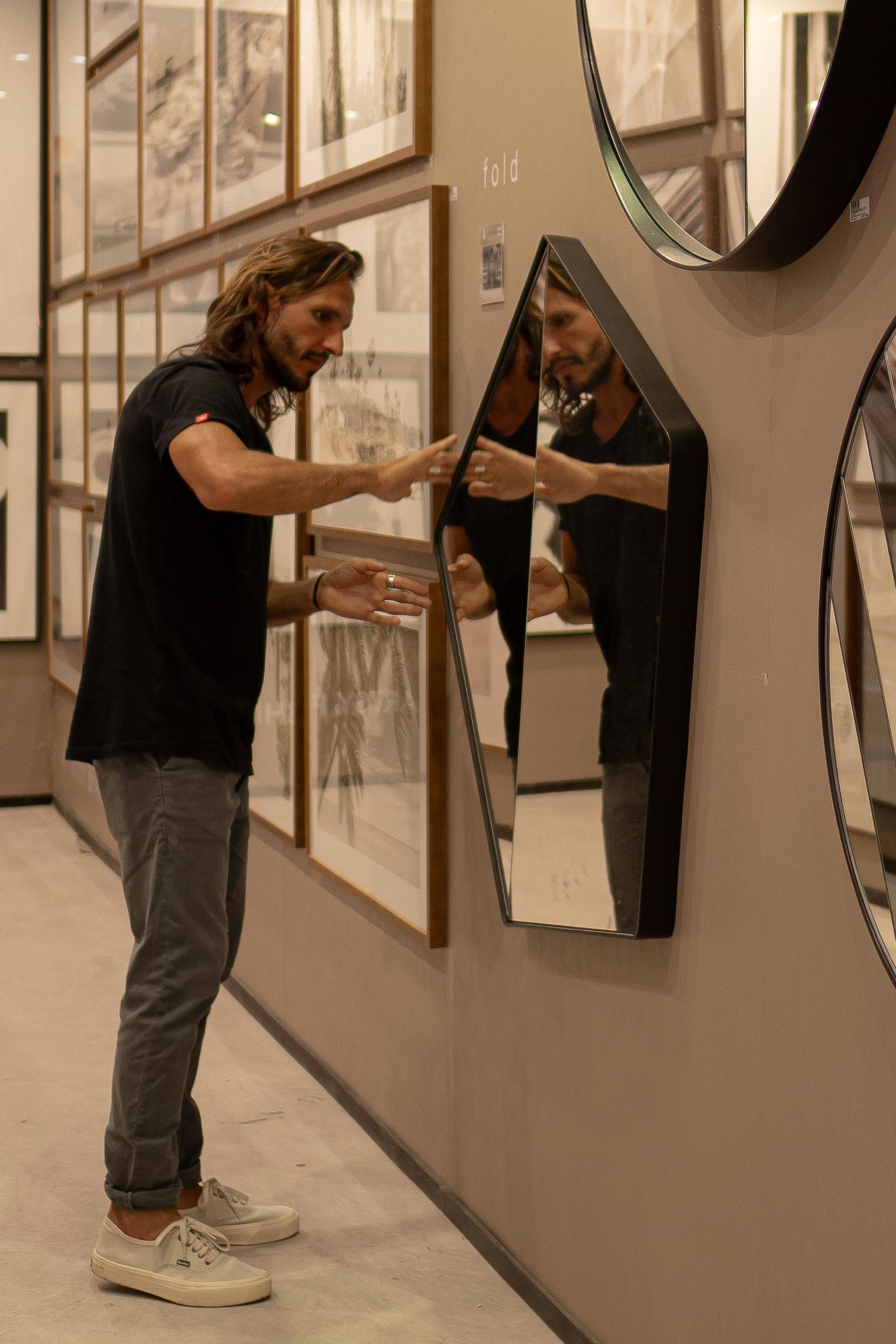 Miroir pentagonal contemporain 