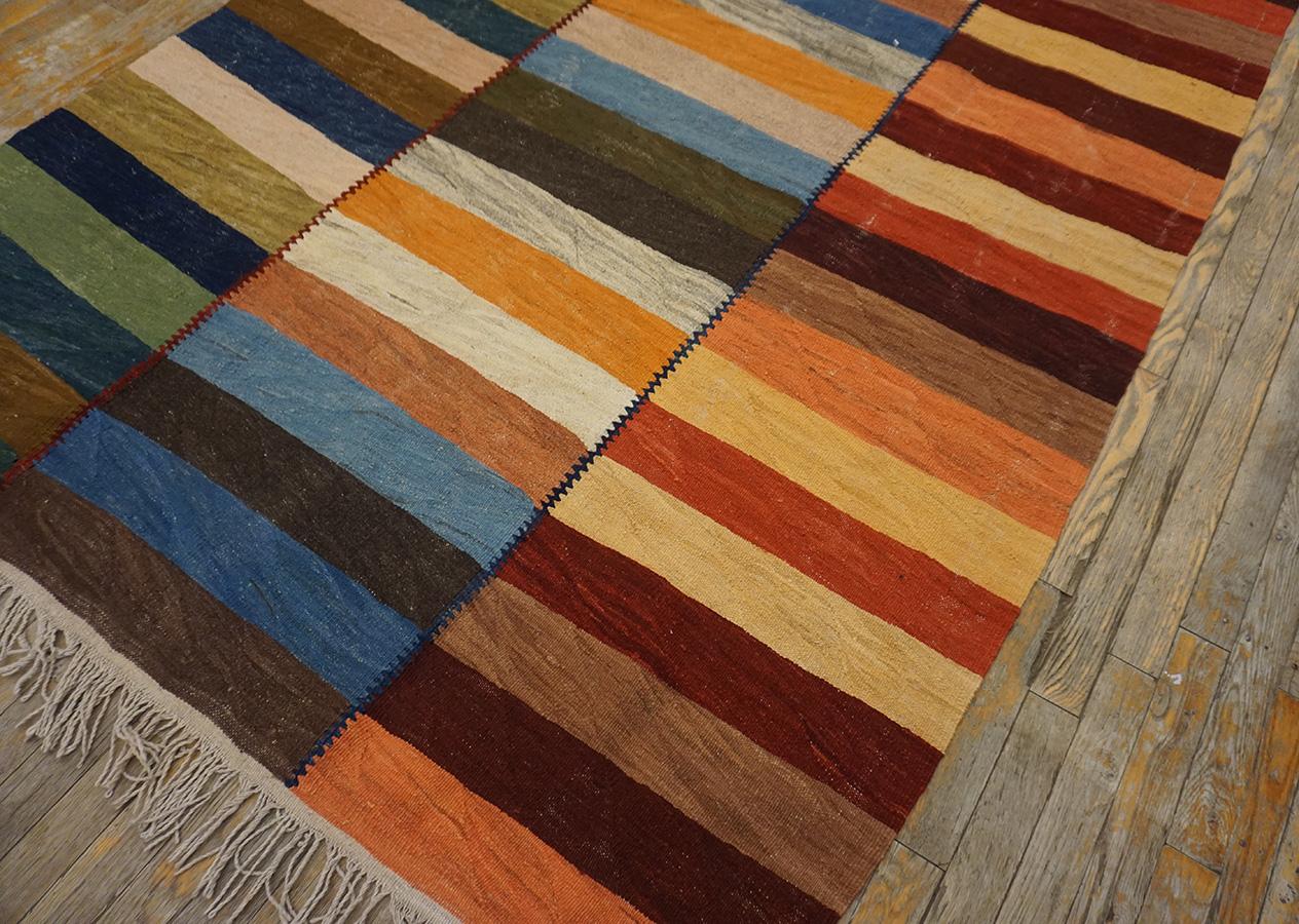 Contemporary Persian Flat-weave ( 5' x 6'7'' - 150 x 201 ) For Sale 9