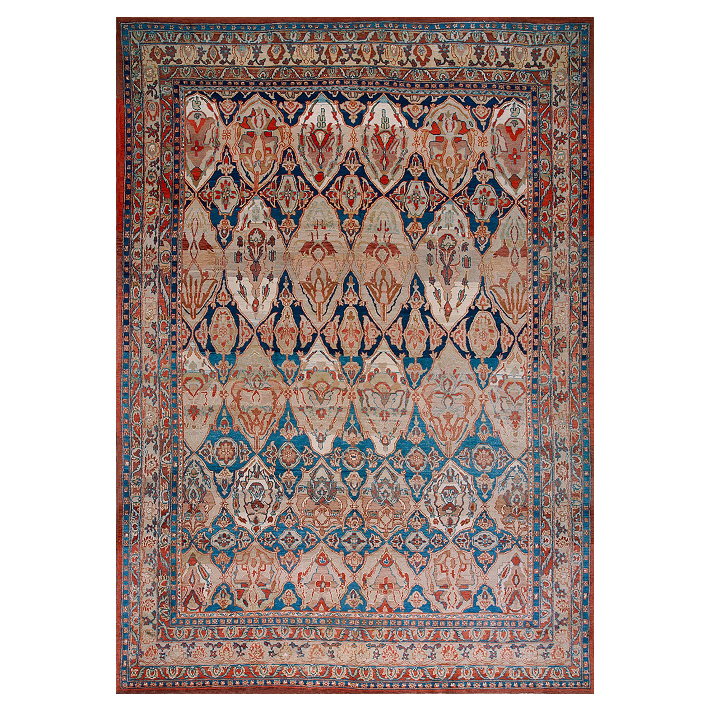 Contemporary Persian Mahal Carpet 9' 8" x 14' 4" For Sale