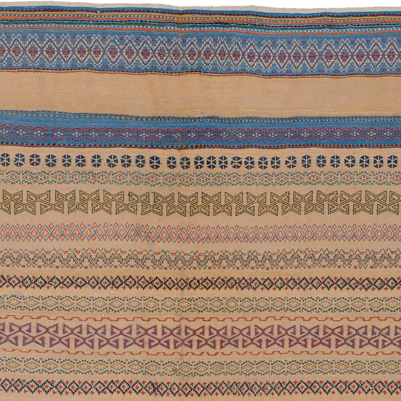 Zeitgenössischer persischer Sofreh-Kilim (Persisch) im Angebot