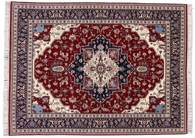 Contemporary Persian Style Rug with Traditional Design For Sale at 1stDibs