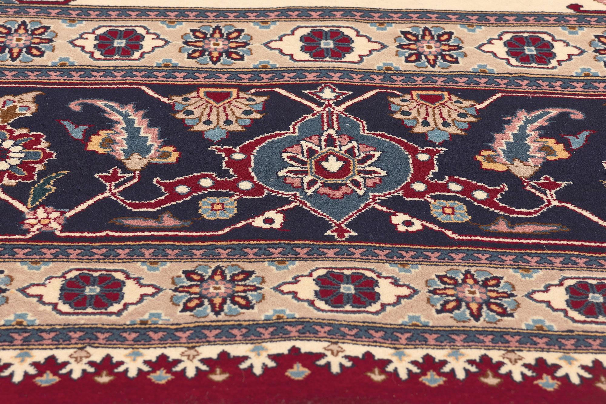 20th Century Vintage Pakistani Serapi Rug, Stately Elegance Meets Timeless Appeal For Sale