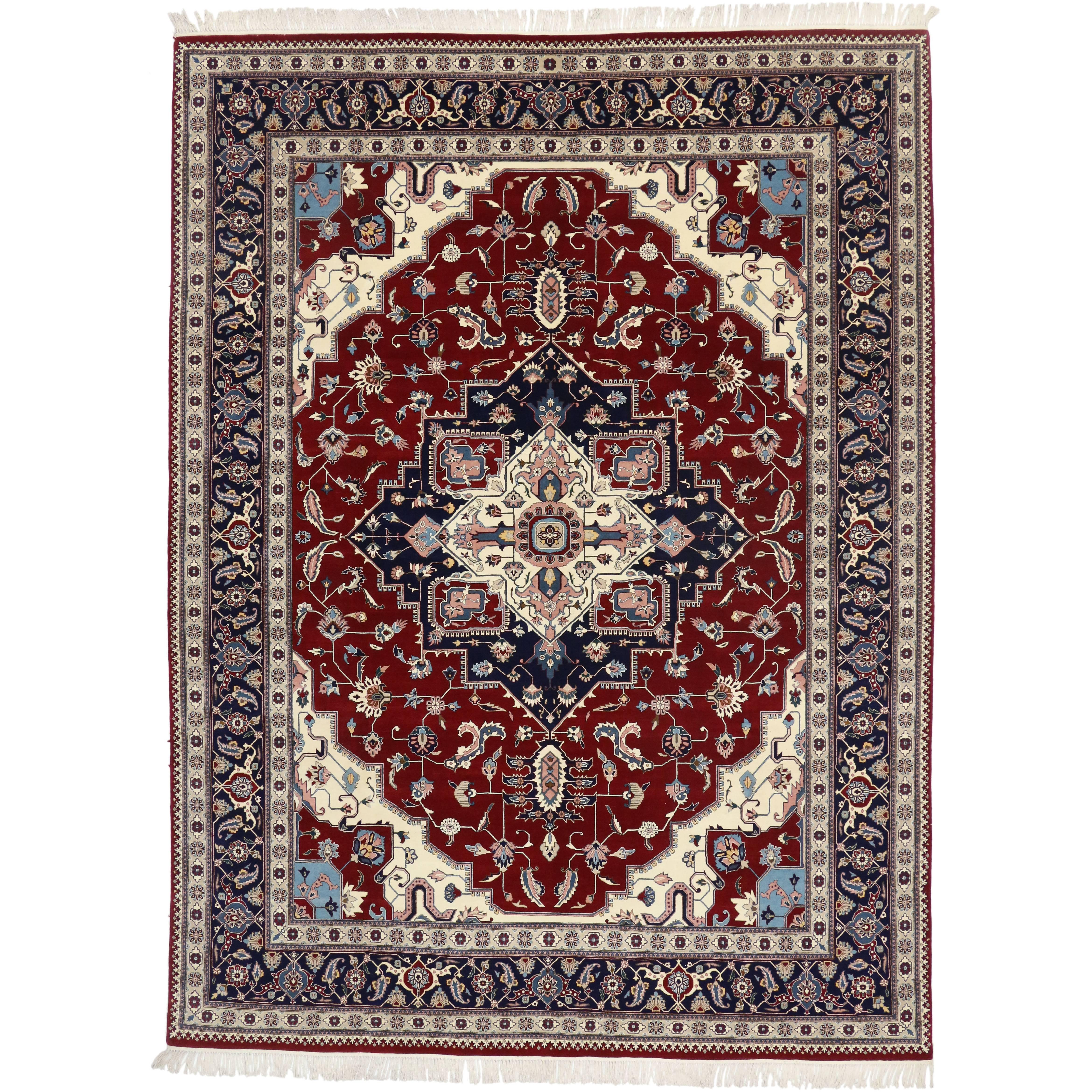 Contemporary Persian Style Rug with Traditional Design For Sale at 1stDibs