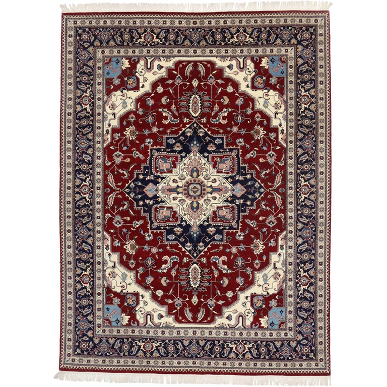 Contemporary Persian Style Rug with Traditional Design For Sale at 1stDibs