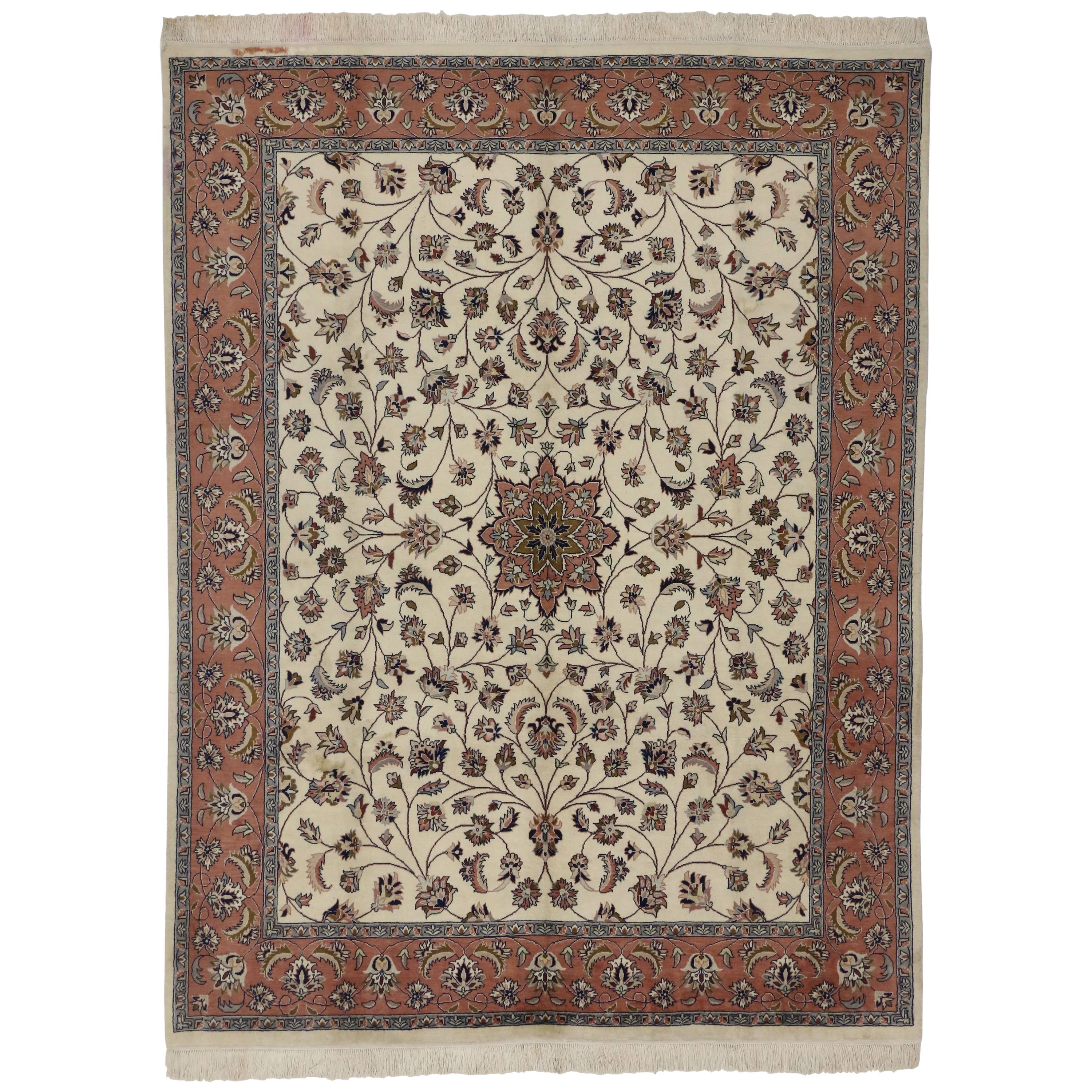 Contemporary Persian Style Rug with Traditional Style For Sale